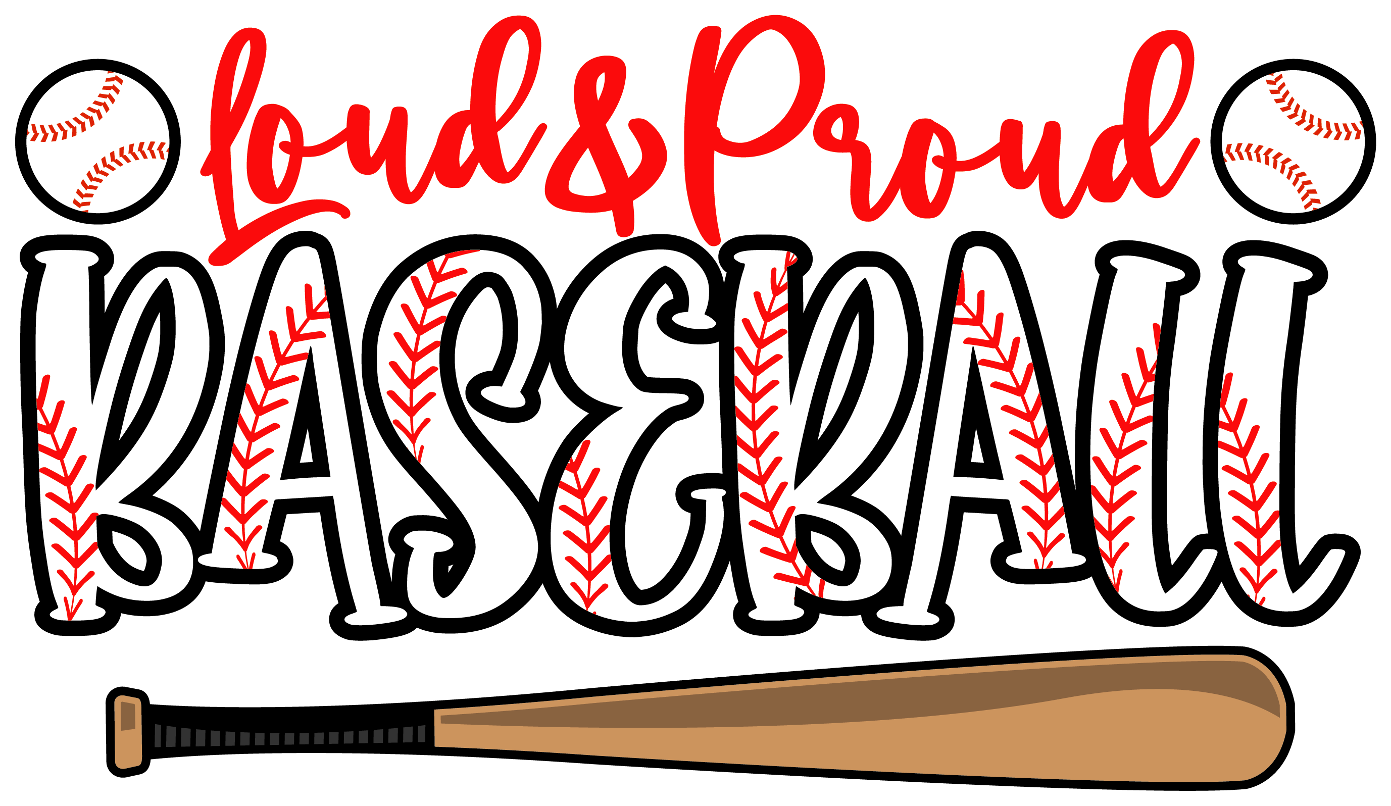 Inspirational Quote Loud & Proud Baseball Motivational Sticker Vinyl Decal Motivation Stickers- 5" Vinyl Sticker Waterproof