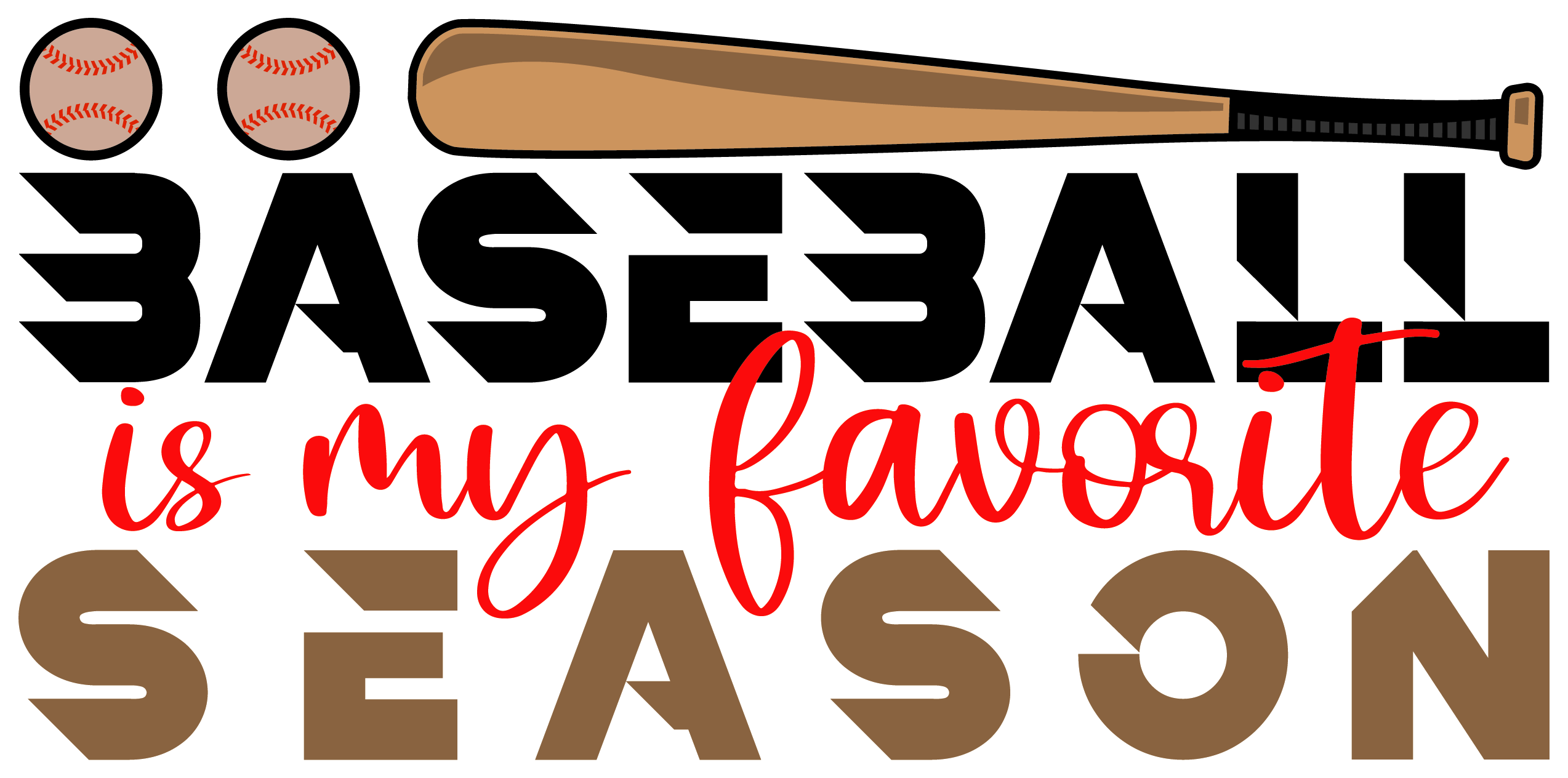 Inspirational Quote Baseball is My Favorite Season Motivational Sticker Vinyl Decal Motivation Stickers- 5" Vinyl Sticker Waterproof