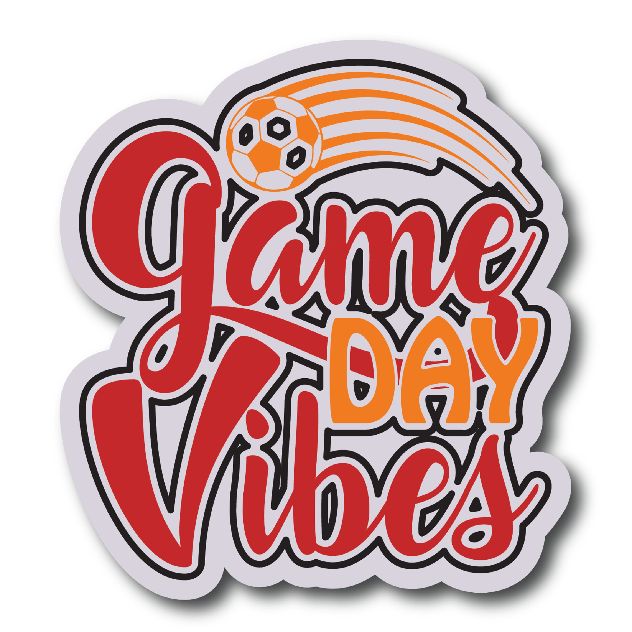 Inspirational Quote Game Day Vibes Motivational Sticker Vinyl Decal Motivation Stickers- 5" Vinyl Sticker Waterproof