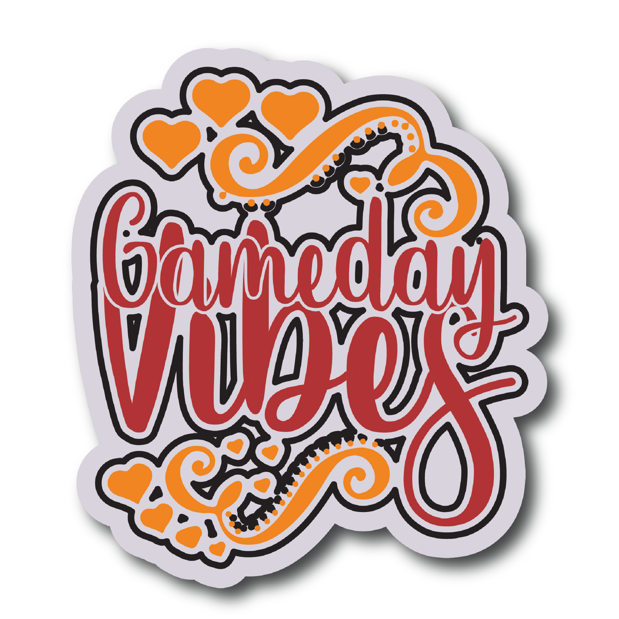Inspirational Quote Gameday Vibes Motivational Sticker Vinyl Decal Motivation Stickers- 5" Vinyl Sticker Waterproof