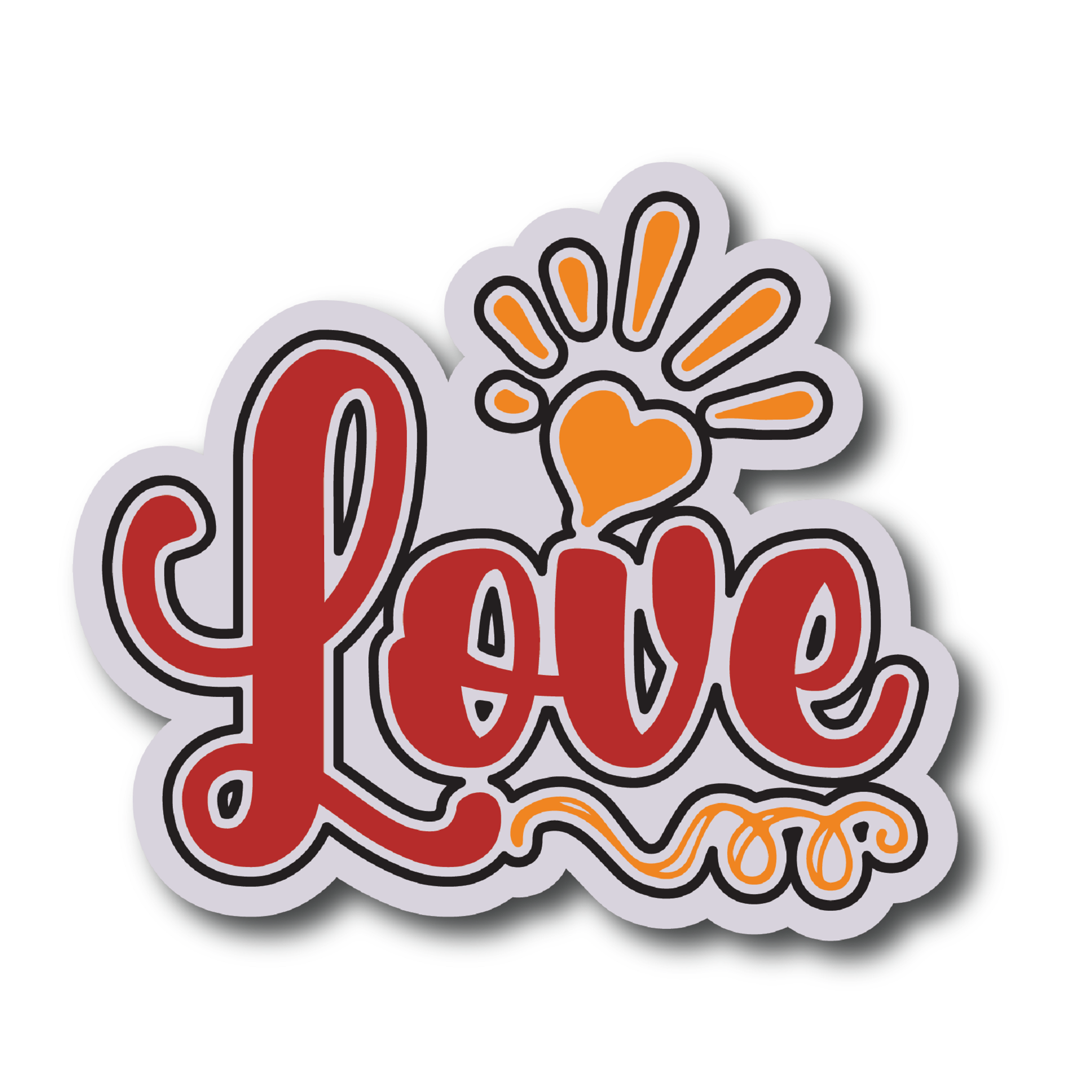 Inspirational Quote Love Motivational Sticker - Vinyl Decal Motivation Stickers- 5" Vinyl Sticker Waterproof