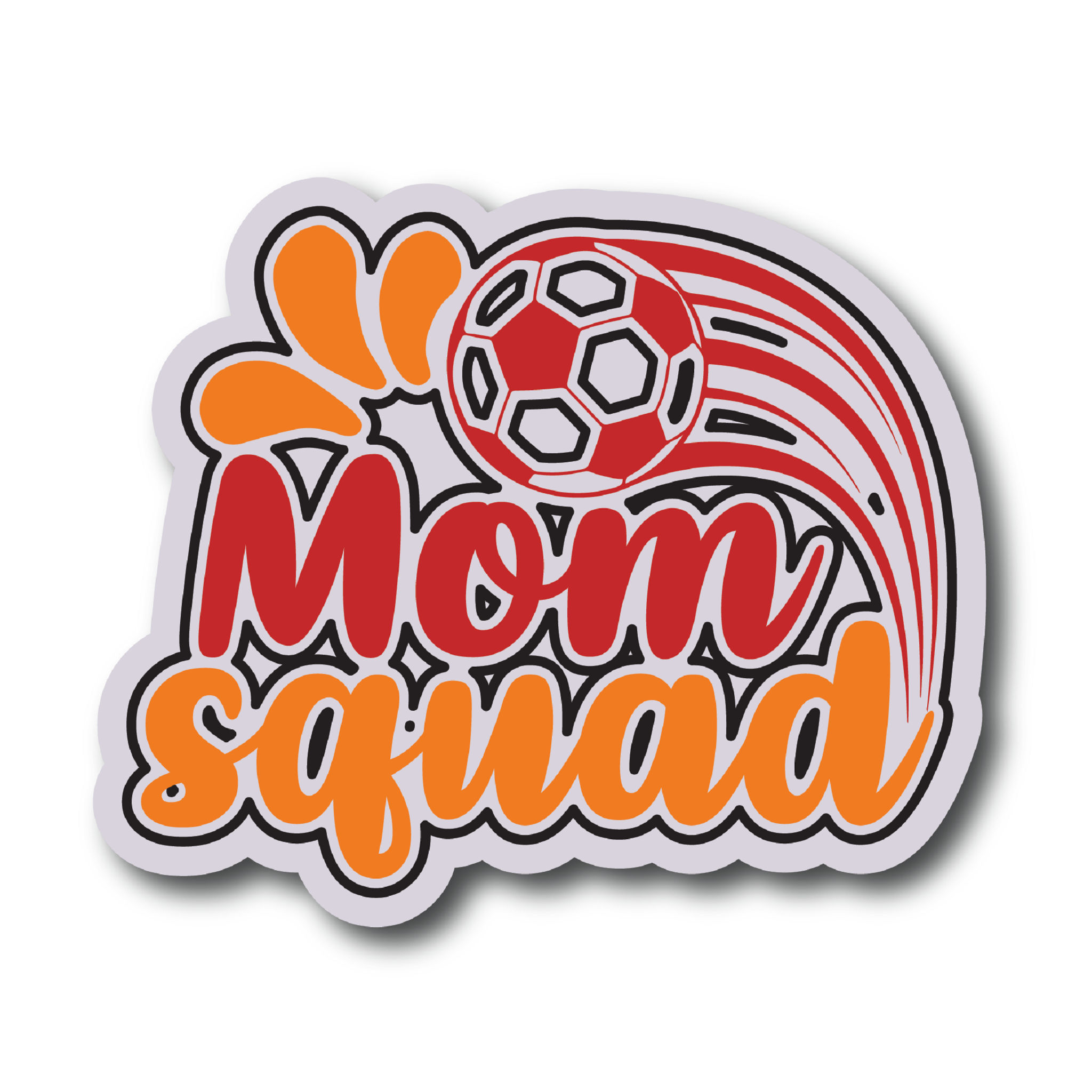 Inspirational Quote Mom Squad Motivational Sticker Vinyl Decal Motivation Stickers- 5" Vinyl Sticker Waterproof