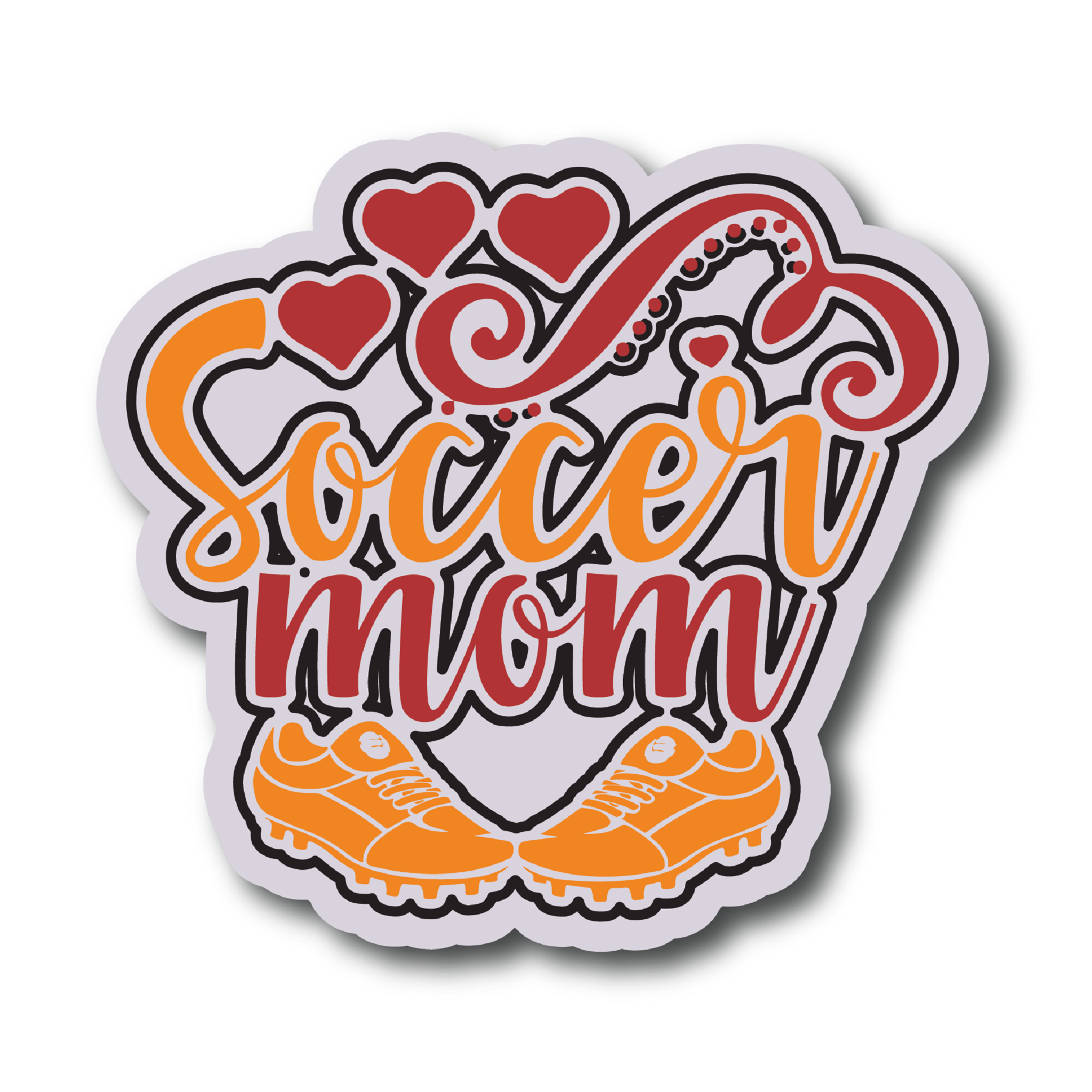 Inspirational Quote Soccer Mom Motivational Sticker Vinyl Decal Motivation Stickers- 5" Vinyl Sticker Waterproof