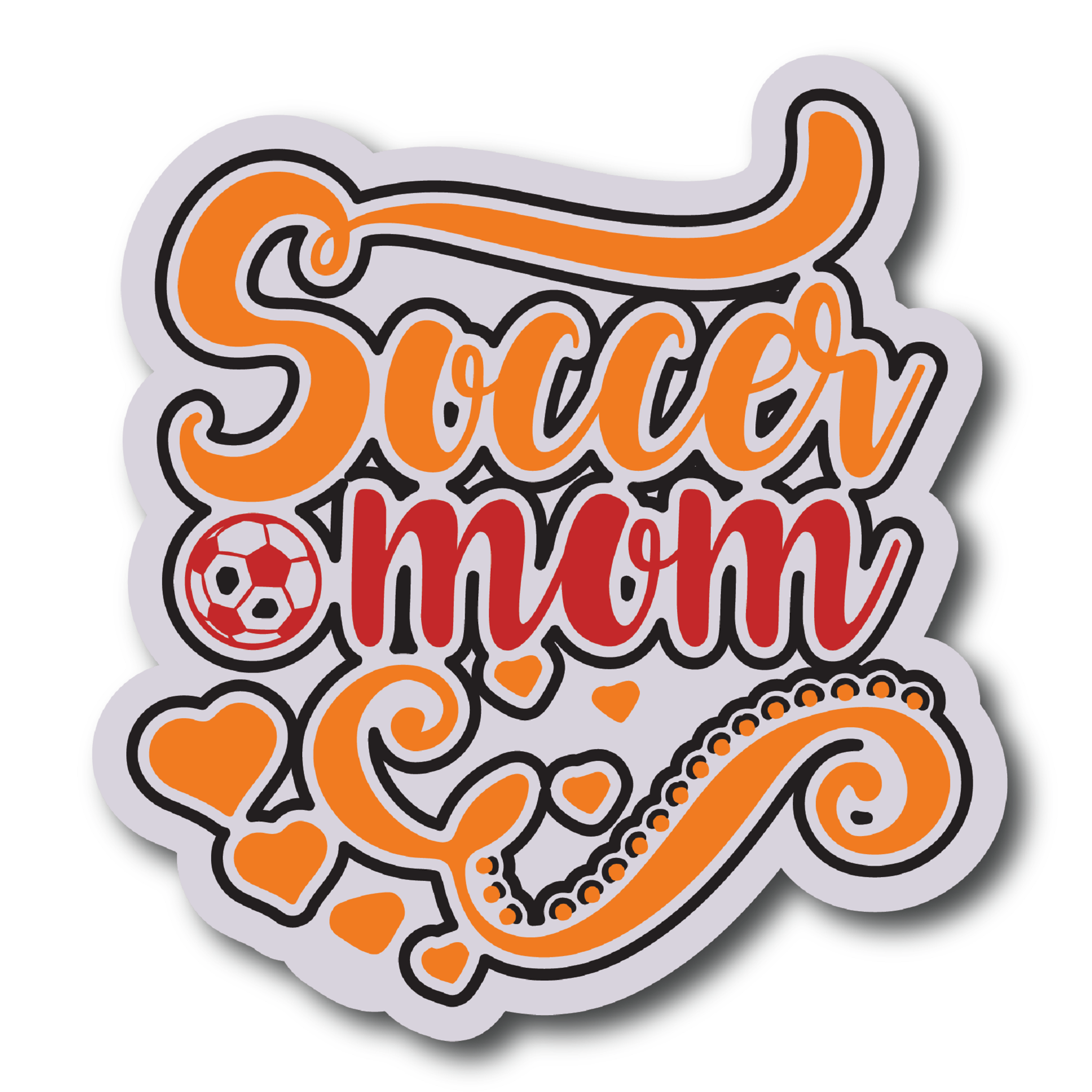 Inspirational Quote Soccer Mom - Motivational Sticker Vinyl Decal Motivation Stickers- 5" Vinyl Sticker Waterproof
