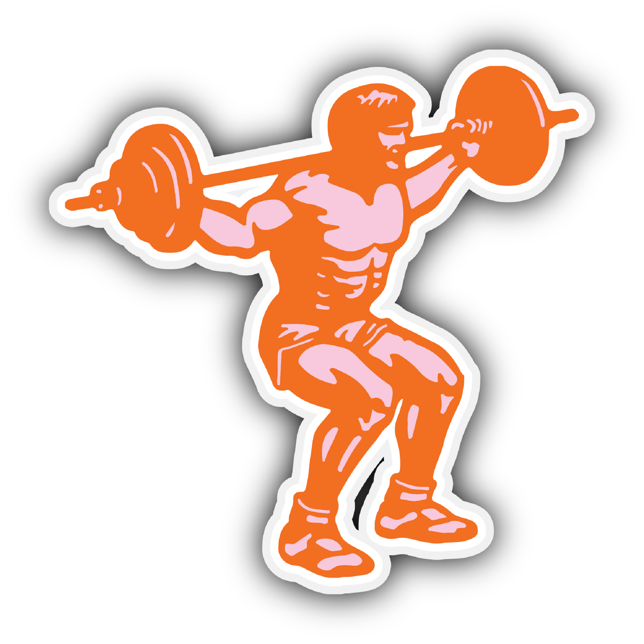 Inspirational Quote Bodybuilder Lifting Barbell Motivational Sticker Vinyl Decal Motivation Stickers- 5" Vinyl Sticker Waterproof