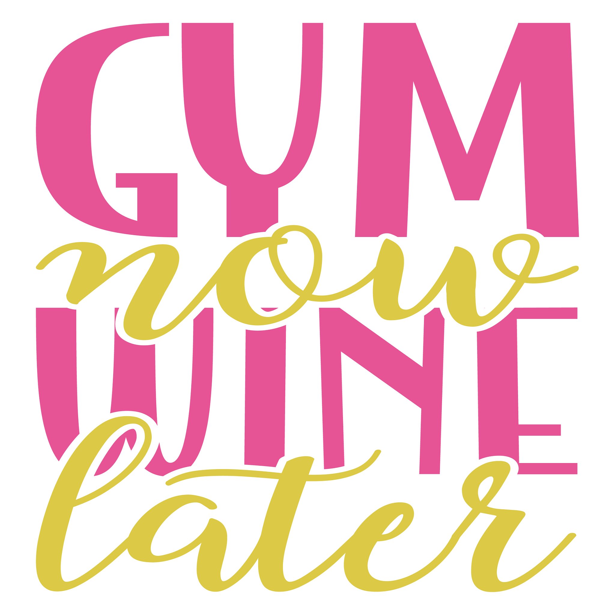 Inspirational Quote Gym Now Wine Later Motivational Sticker Vinyl Decal Motivation Stickers- 5" Vinyl Sticker Waterproof