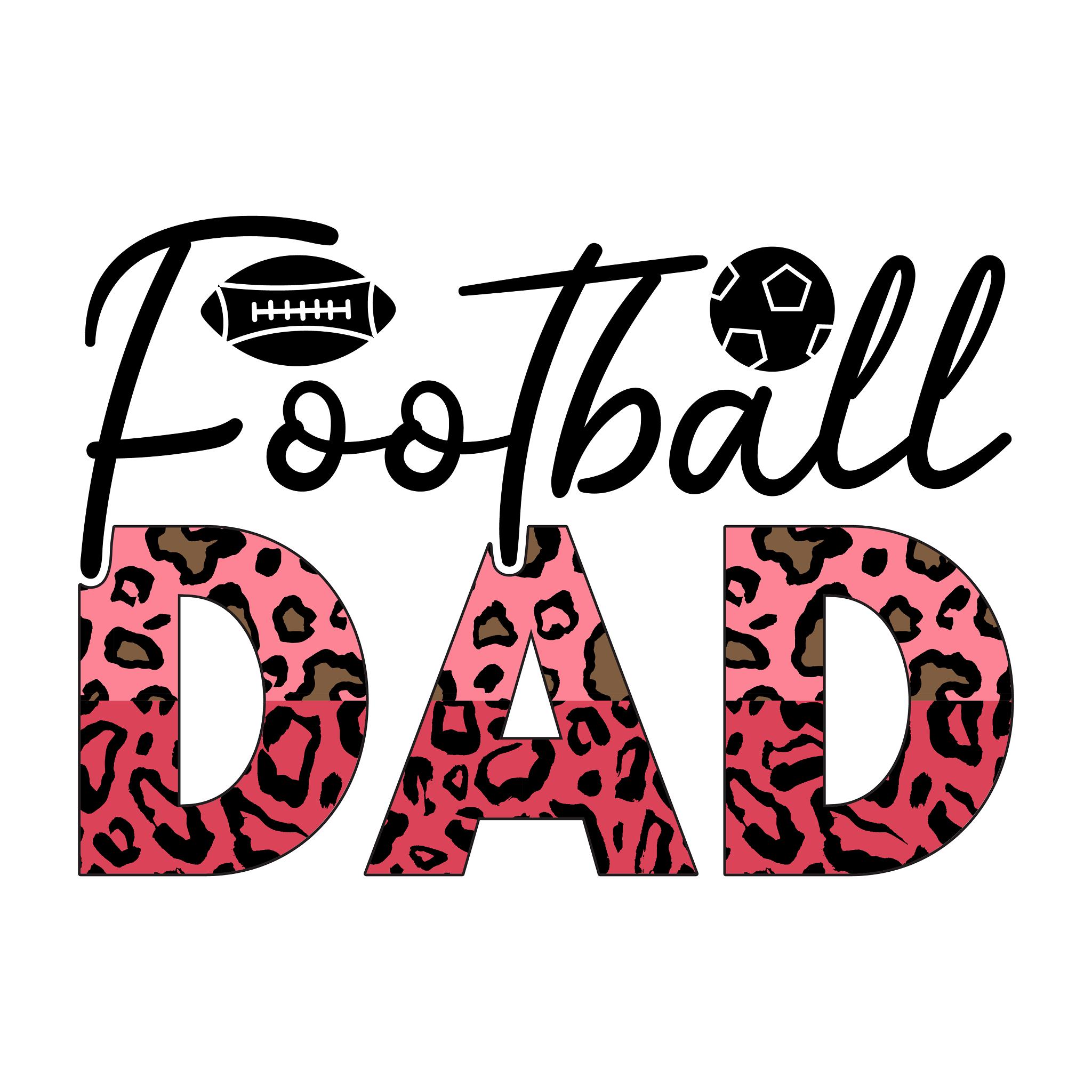 Inspirational Quote Football Dad Motivational Sticker Vinyl Decal Motivation Stickers- 5" Vinyl Sticker Waterproof