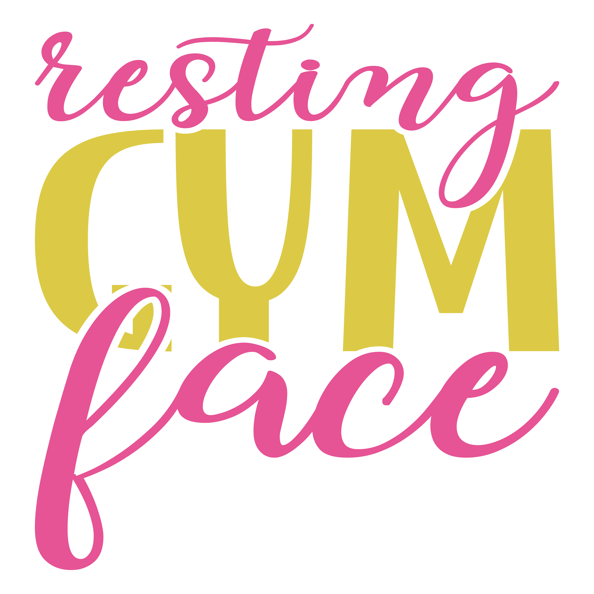 Inspirational Quote Resting Gym Face Motivational Sticker Vinyl Decal Motivation Stickers- 5" Vinyl Sticker Waterproof