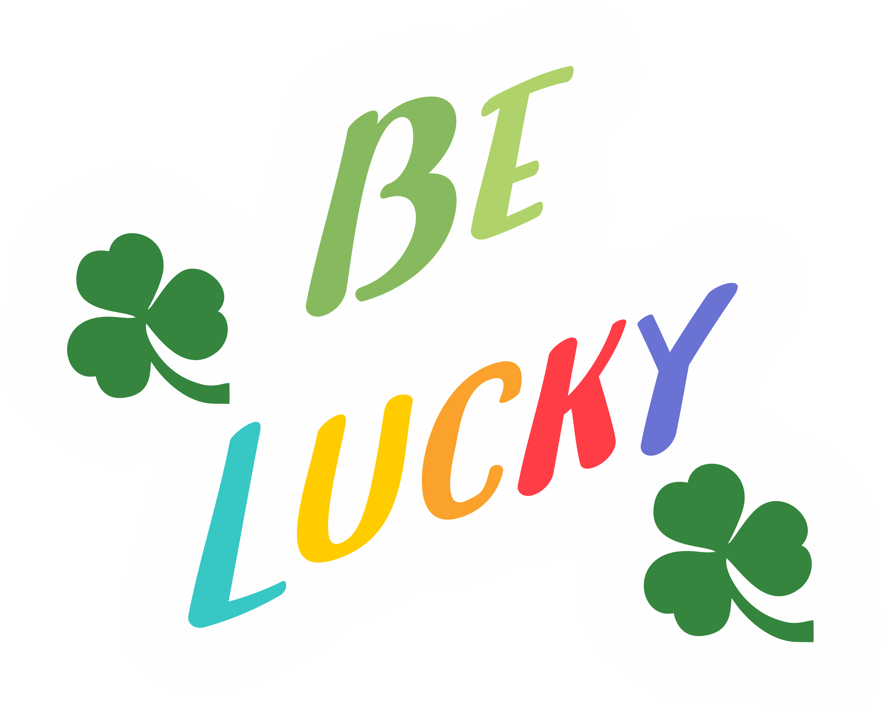 Inspirational Quote Be Lucky. Motivational Sticker Vinyl Decal Motivation Stickers- 5" Vinyl Sticker Waterproof