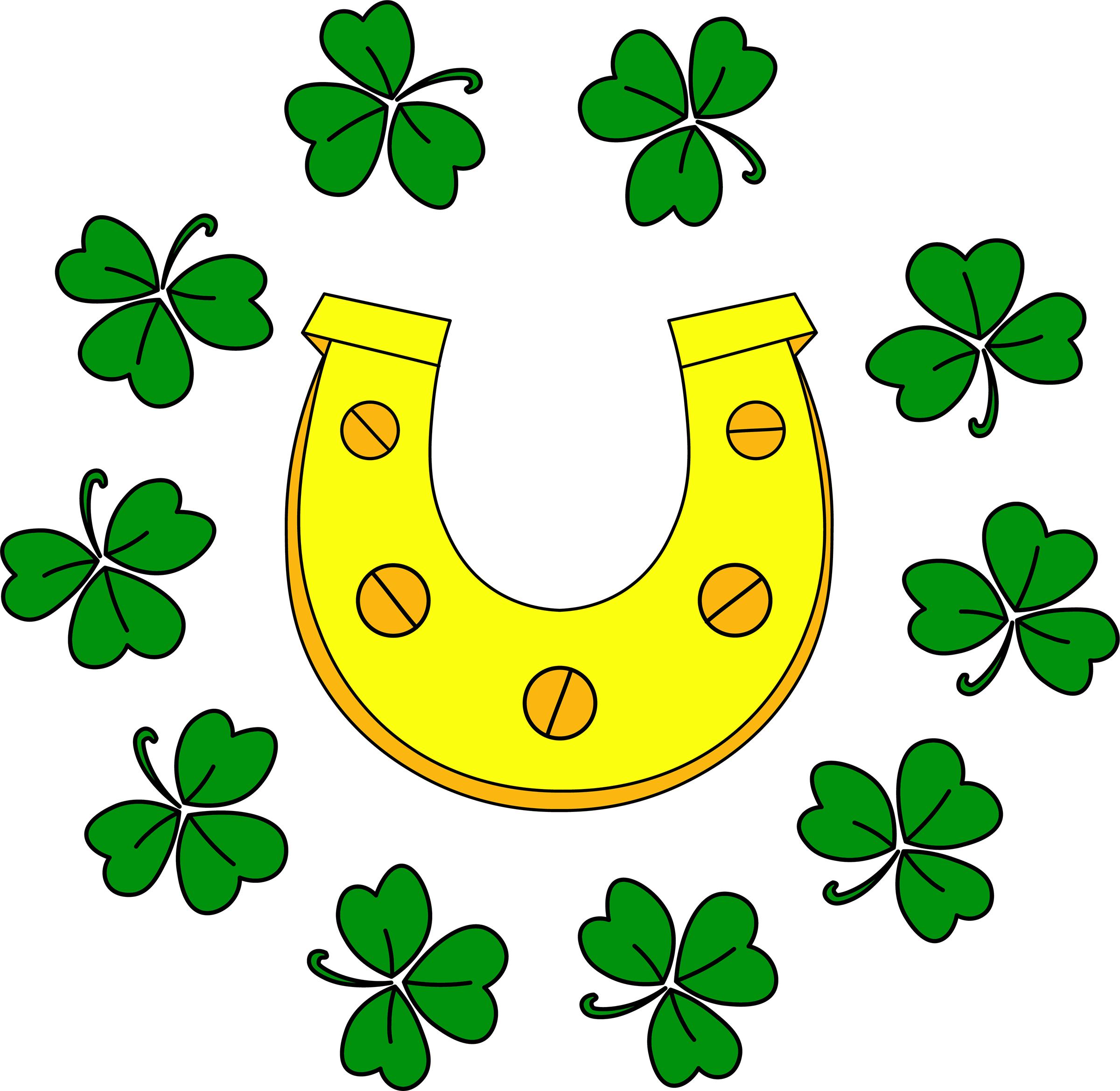 Inspirational Quote Horseshoe st Patrick's Day. Symbol for Good Luck. Motivational Sticker Vinyl Decal Motivation Stickers- 5" Vinyl Sticker Waterproof