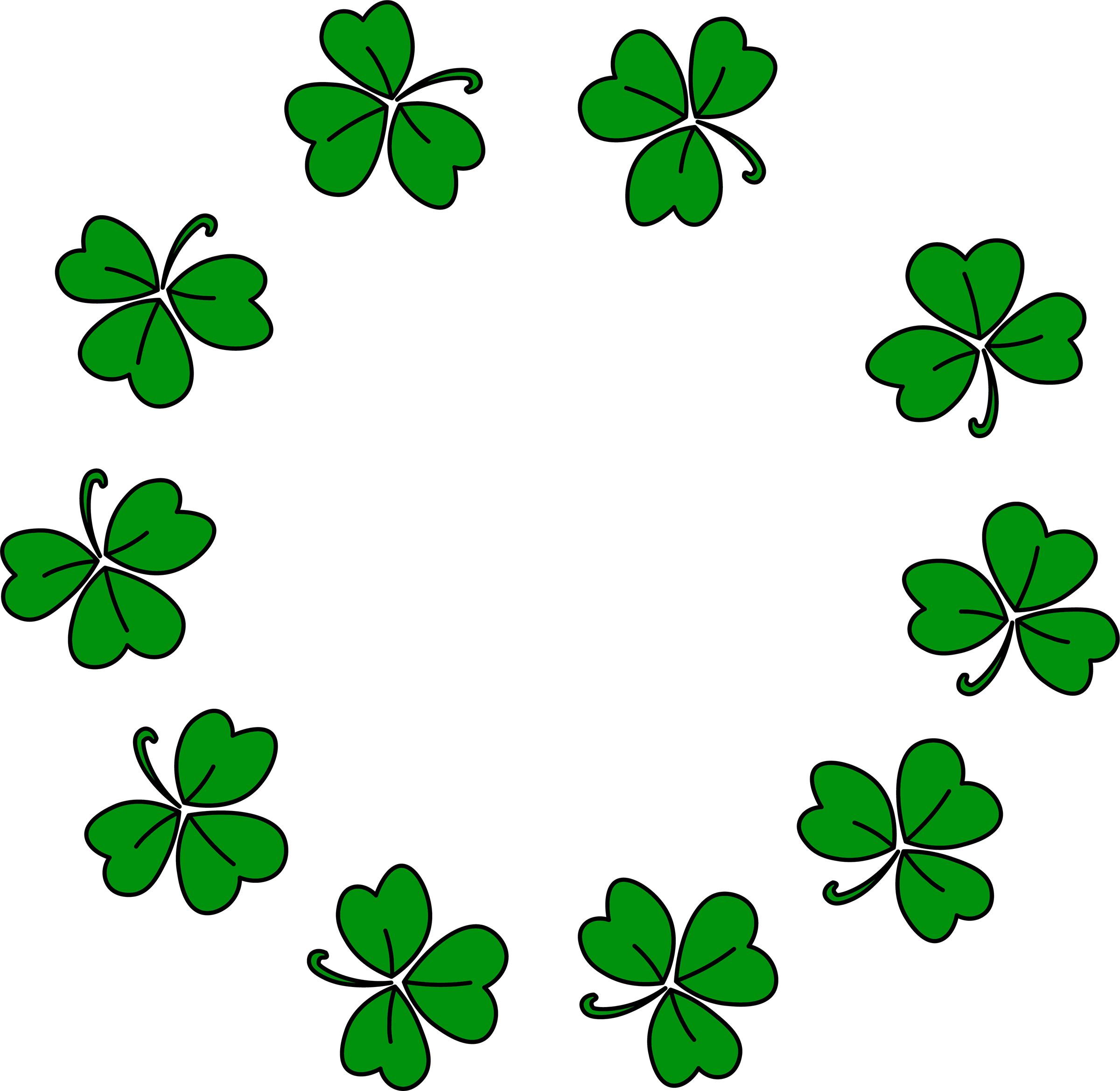 Inspirational Quote Wreath of Clover Leaves St. Patrick's Day Motivational Sticker Vinyl Decal Motivation Stickers- 5" Vinyl Sticker Waterproof