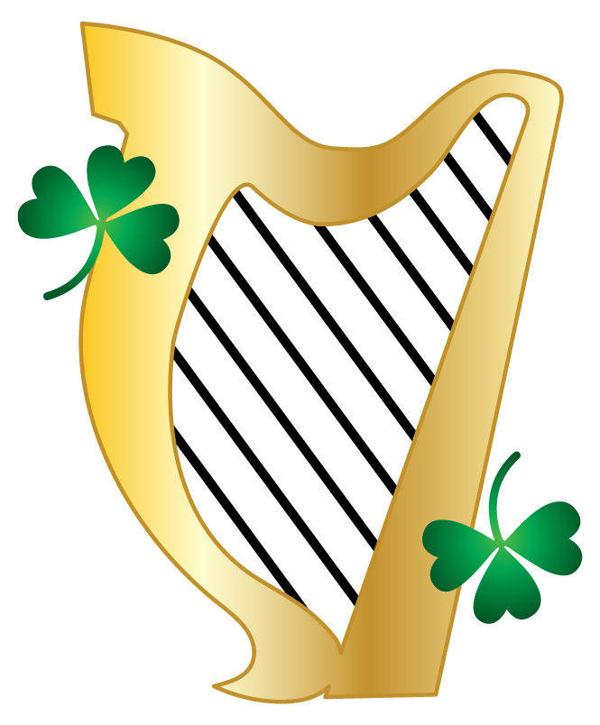 Inspirational Quote Gold Irish Harp, Illustration — Vector by Scrapster Motivational Sticker Vinyl Decal Motivation Stickers- 5" Vinyl Sticker Waterproof