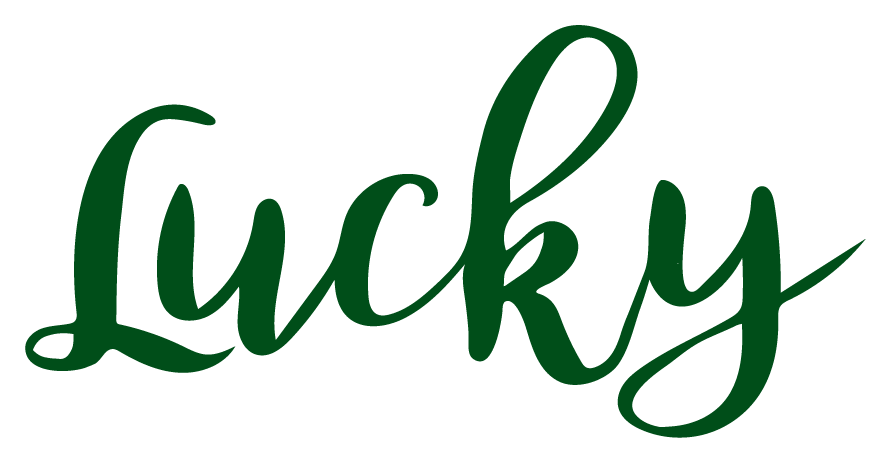 Inspirational Quote Lucky. Motivational Sticker Vinyl Decal Motivation Stickers- 5" Vinyl Sticker Waterproof