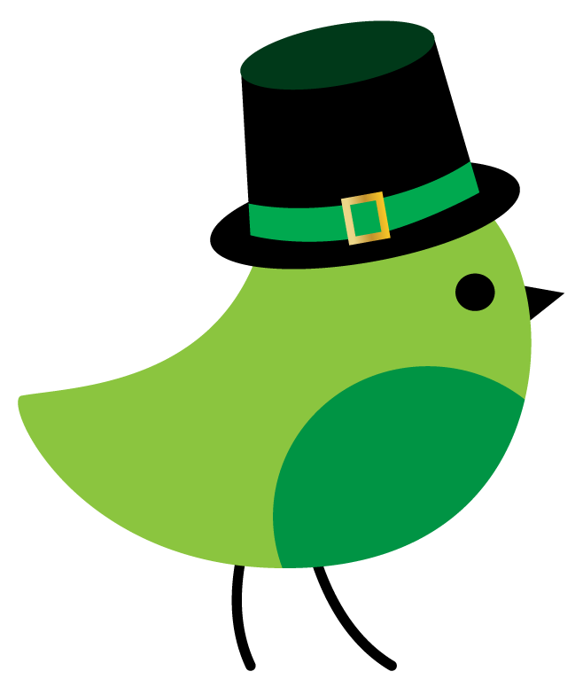 Inspirational Quote St Patrick Day Birds Motivational Sticker Vinyl Decal Motivation Stickers- 5" Vinyl Sticker Waterproof