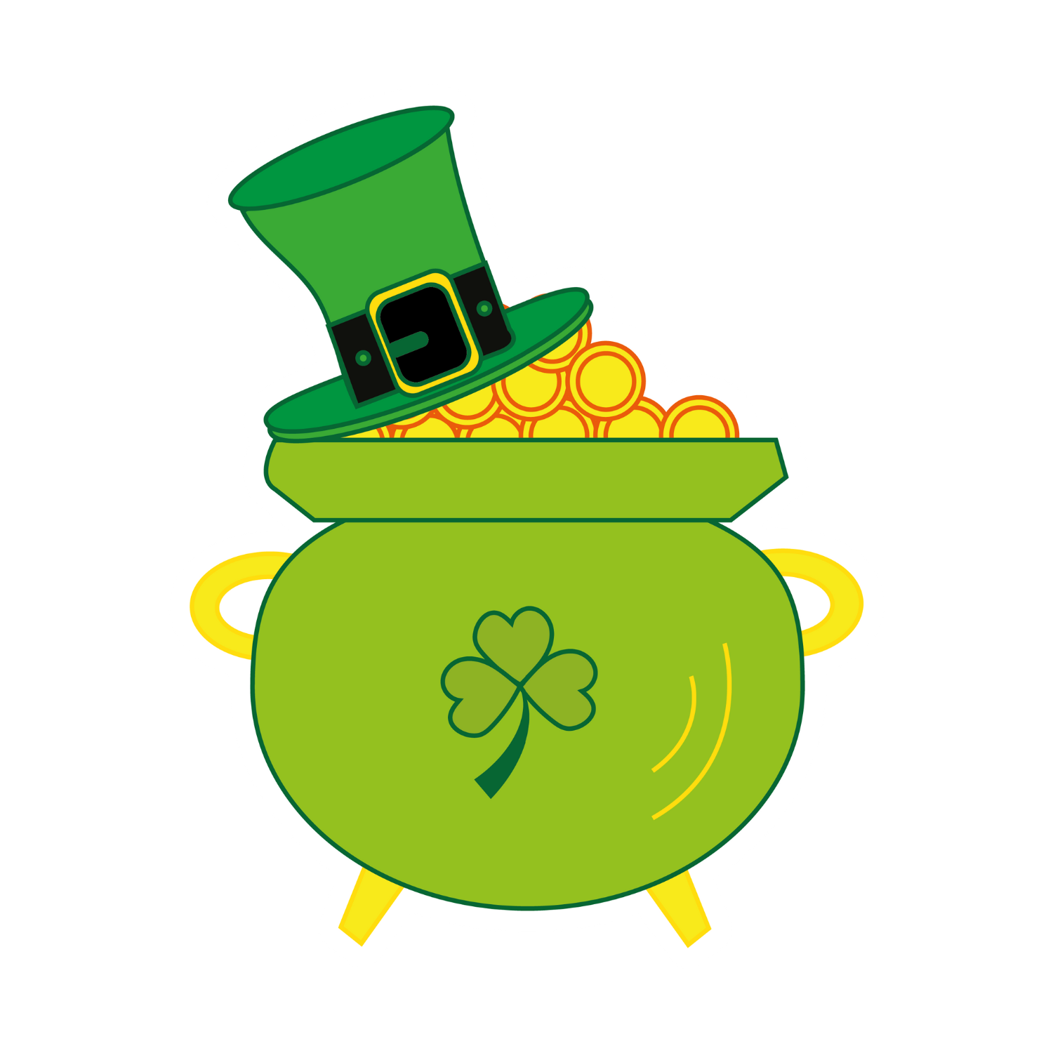Inspirational Quote Pot of Gold Cartoon Clipart Motivational Sticker Vinyl Decal Motivation Stickers- 5" Vinyl Sticker Waterproof