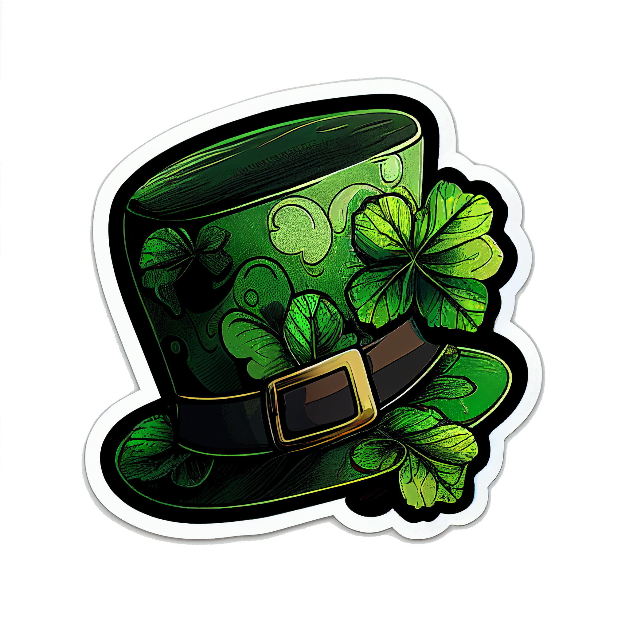 Inspirational Quote St. Patrick Hat Sticker Motivational Sticker Vinyl Decal Motivation Stickers- 5" Vinyl Sticker Waterproof