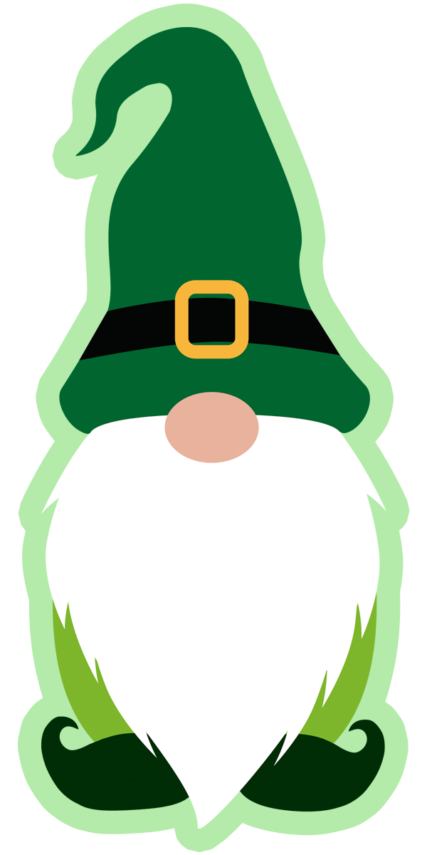 Inspirational Quote Cute Irish Gnomes Sticker Motivational Sticker Vinyl Decal Motivation Stickers- 5" Vinyl Sticker Waterproof