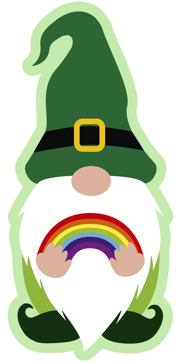 Inspirational Quote St. Patrick Holding Rainbow Motivational Sticker Vinyl Decal Motivation Stickers- 5" Vinyl Sticker Waterproof