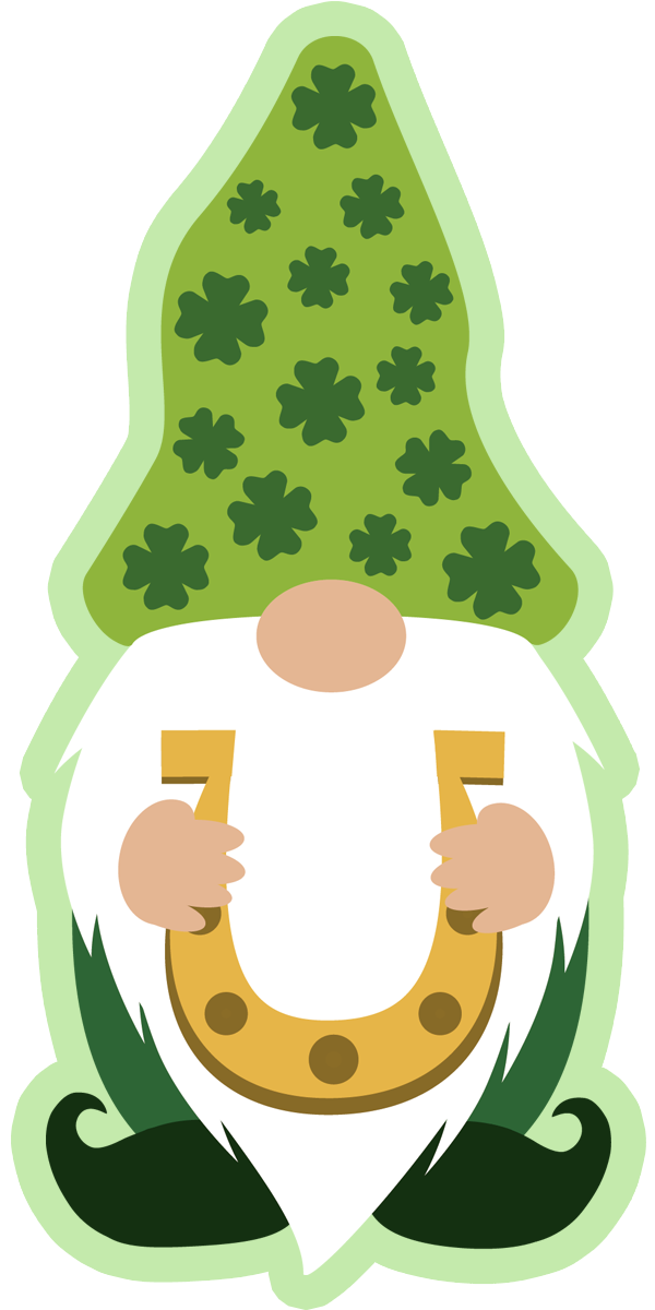 Inspirational Quote St. Patrick Holding Horseshoe Motivational Sticker Vinyl Decal Motivation Stickers- 5" Vinyl Sticker Waterproof