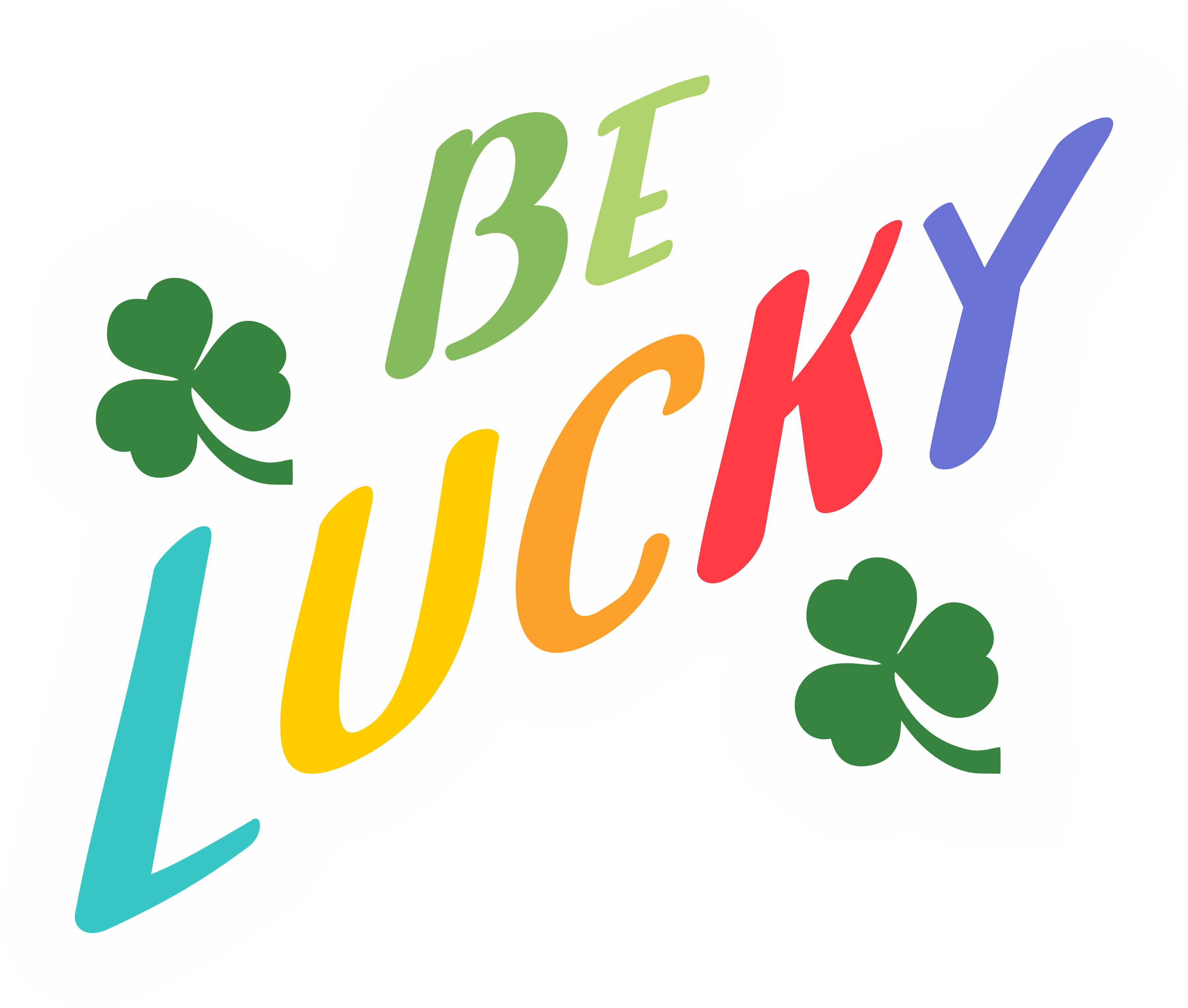 Inspirational Quote Be Lucky Motivational Sticker Vinyl Decal Motivation Stickers- 5" Vinyl Sticker Waterproof