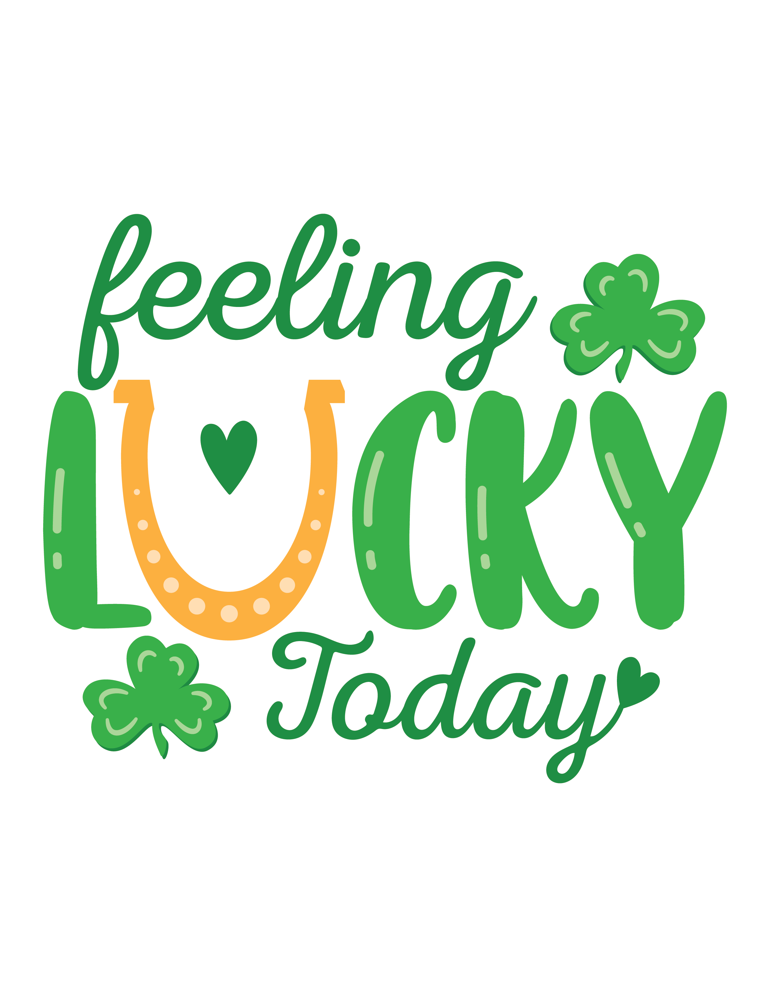 Inspirational Quote Feeling Lucky Today. Motivational Sticker Vinyl Decal Motivation Stickers- 5" Vinyl Sticker Waterproof
