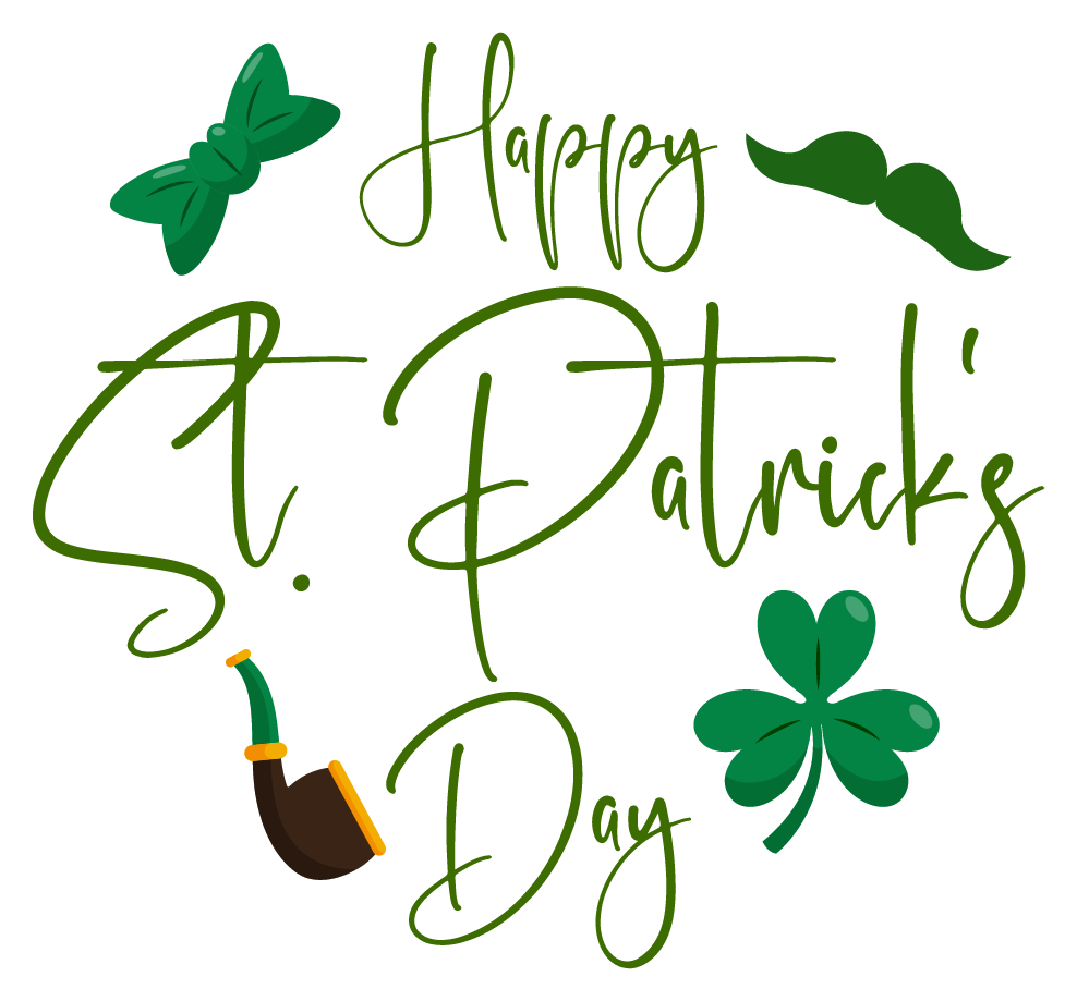 Inspirational Quote Happy St. Patricks's Day. Motivational Sticker Vinyl Decal Motivation Stickers- 5" Vinyl Sticker Waterproof