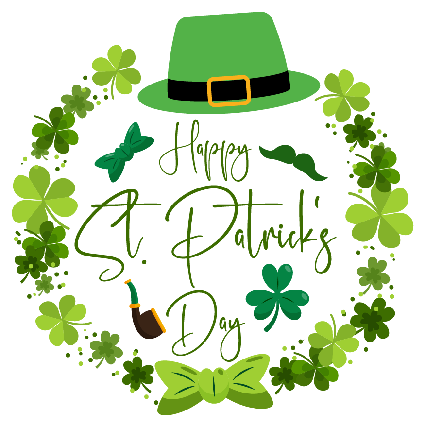 Inspirational Quote Happy St. Patricks's Day. Motivational Sticker Vinyl Decal Motivation Stickers- 5" Vinyl Sticker Waterproof