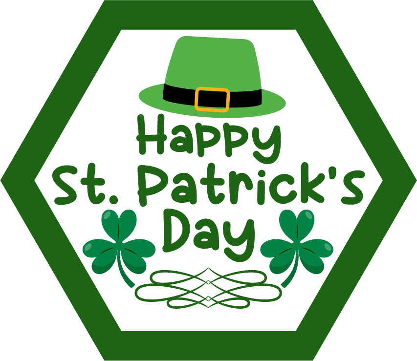 Inspirational Quote Happy St. Patricks's Day Sticker Motivational Sticker Vinyl Decal Motivation Stickers- 5" Vinyl Sticker Waterproof