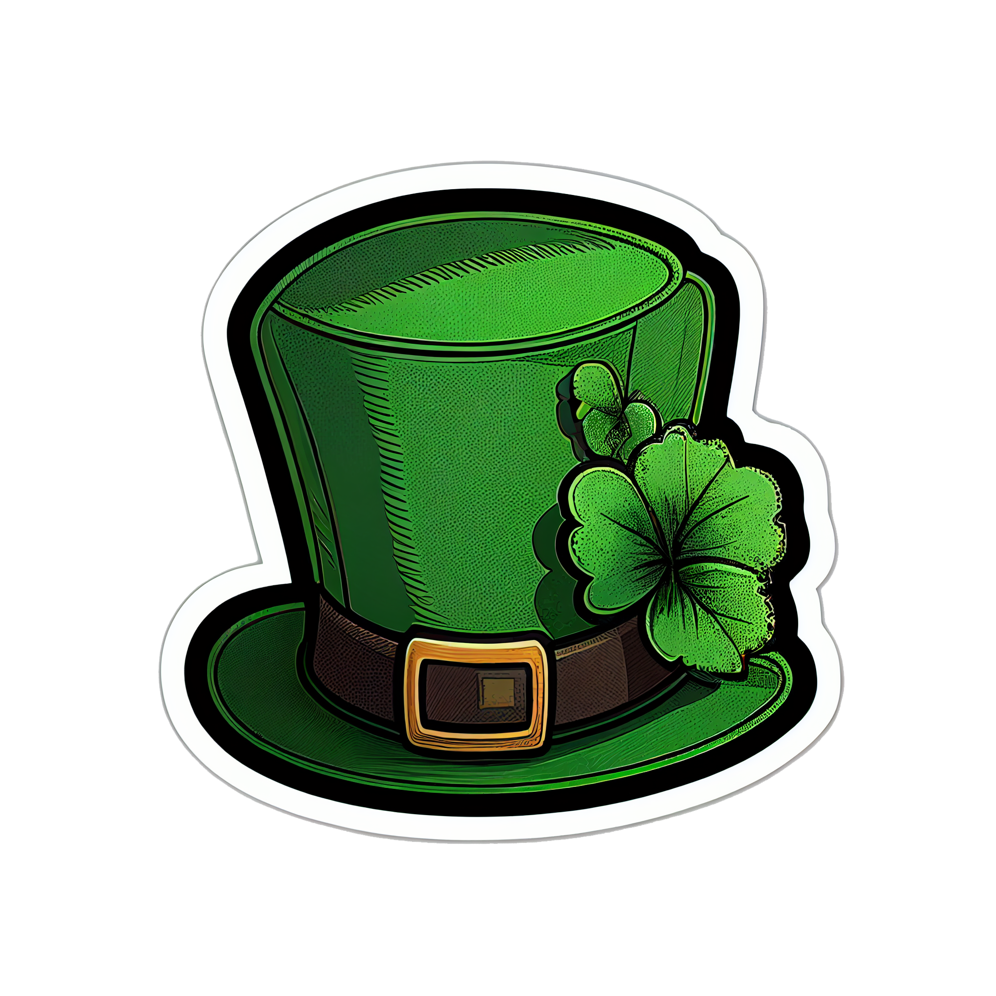 Inspirational Quote Leprachaun Irish Hat Sticker Green Motivational Sticker Vinyl Decal Motivation Stickers- 5" Vinyl Sticker Waterproof