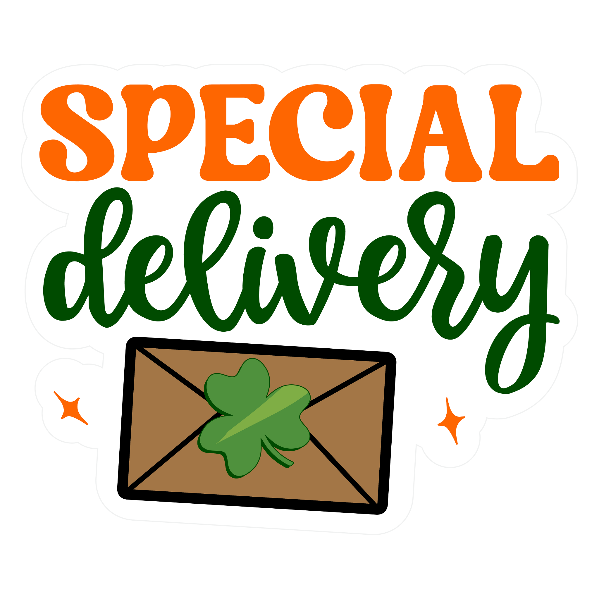 Inspirational Quote Special Delivery. Motivational Sticker Vinyl Decal Motivation Stickers- 5" Vinyl Sticker Waterproof