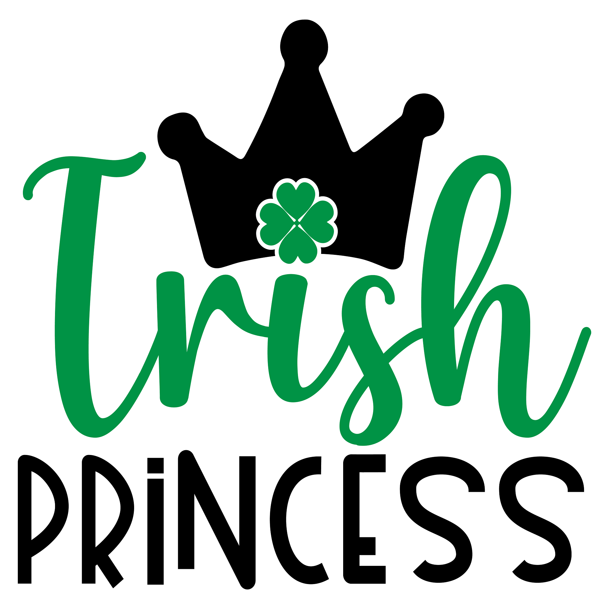 Inspirational Quote Irish Princess. Motivational Sticker Vinyl Decal Motivation Stickers- 5" Vinyl Sticker Waterproof