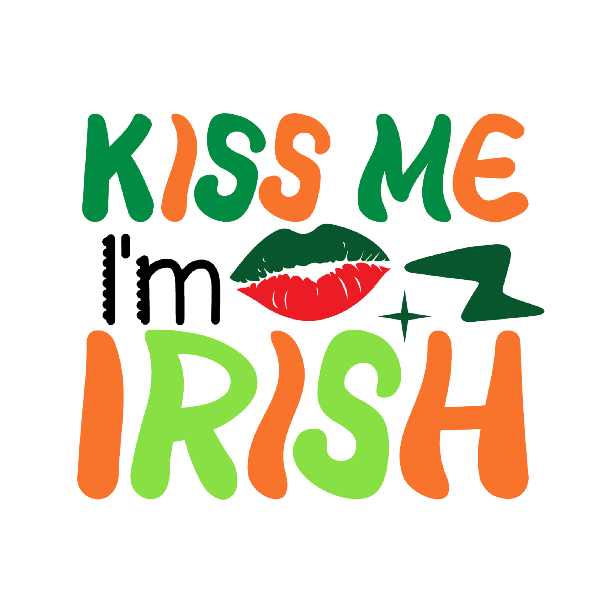 Inspirational Quote Kiss Me Im Irish. Motivational Sticker Vinyl Decal Motivation Stickers- 5" Vinyl Sticker Waterproof