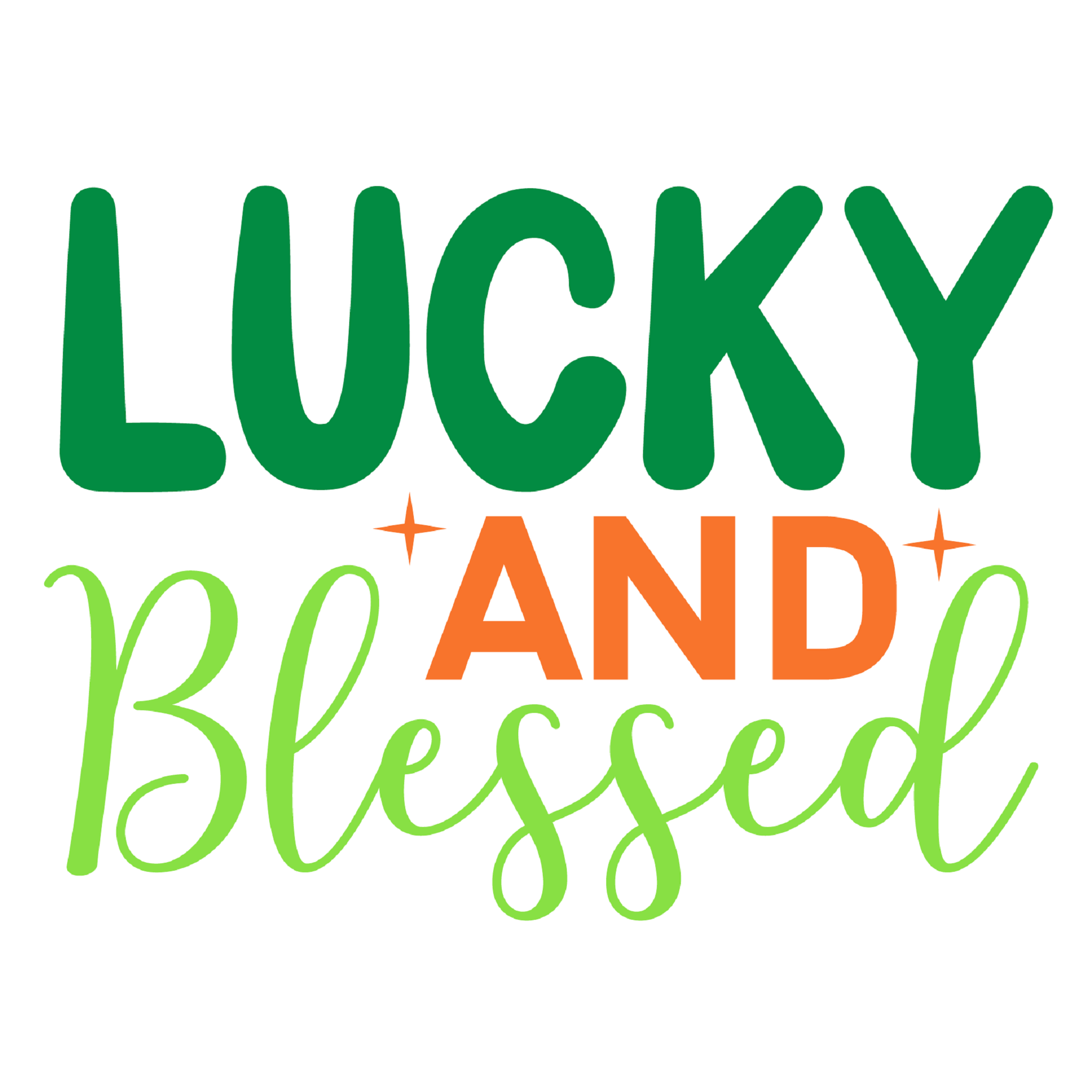 Inspirational Quote Lucky and Blessed. Motivational Sticker Vinyl Decal Motivation Stickers- 5" Vinyl Sticker Waterproof