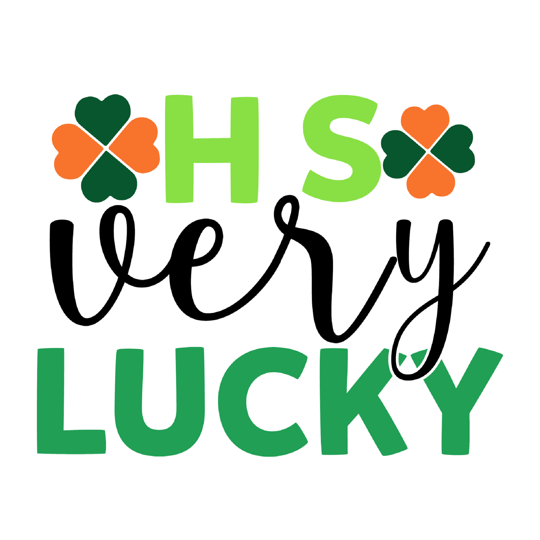 Inspirational Quote HS Very Lucky. Motivational Sticker Vinyl Decal Motivation Stickers- 5" Vinyl Sticker Waterproof