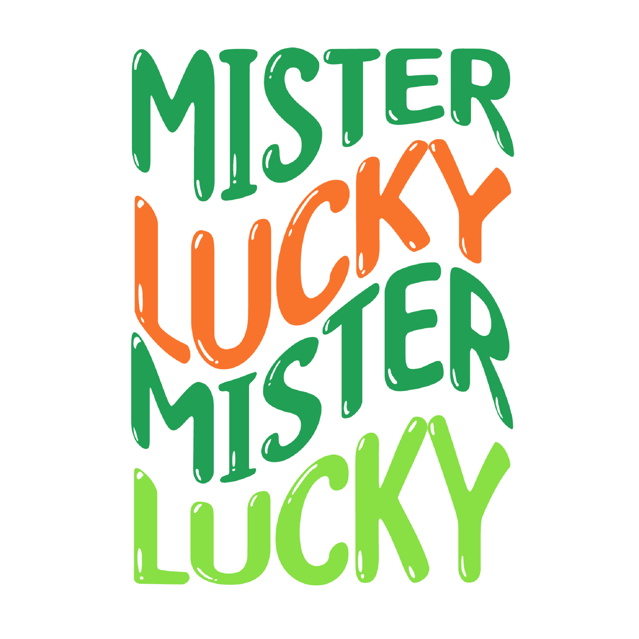 Inspirational Quote Mister Lucky Mister Lucky. Motivational Sticker Vinyl Decal Motivation Stickers- 5" Vinyl Sticker Waterproof