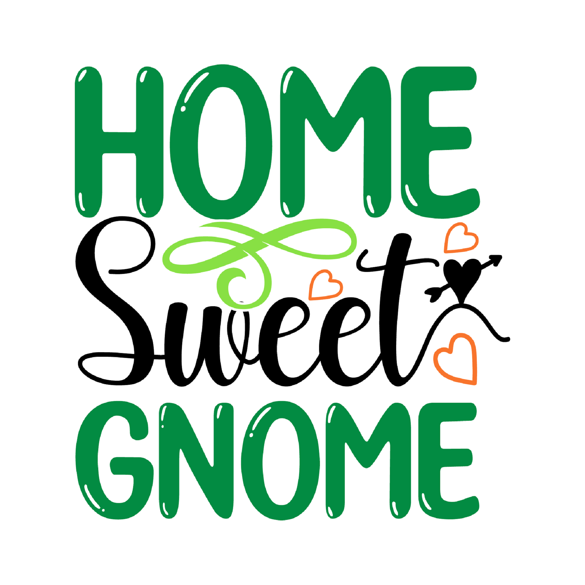 Inspirational Quote Home Sweet gnome. Motivational Sticker Vinyl Decal Motivation Stickers- 5" Vinyl Sticker Waterproof