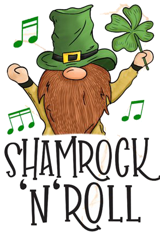 Inspirational Quote Shamrock 'N' Roll Motivational Sticker Vinyl Decal Motivation Stickers- 5" Vinyl Sticker Waterproof