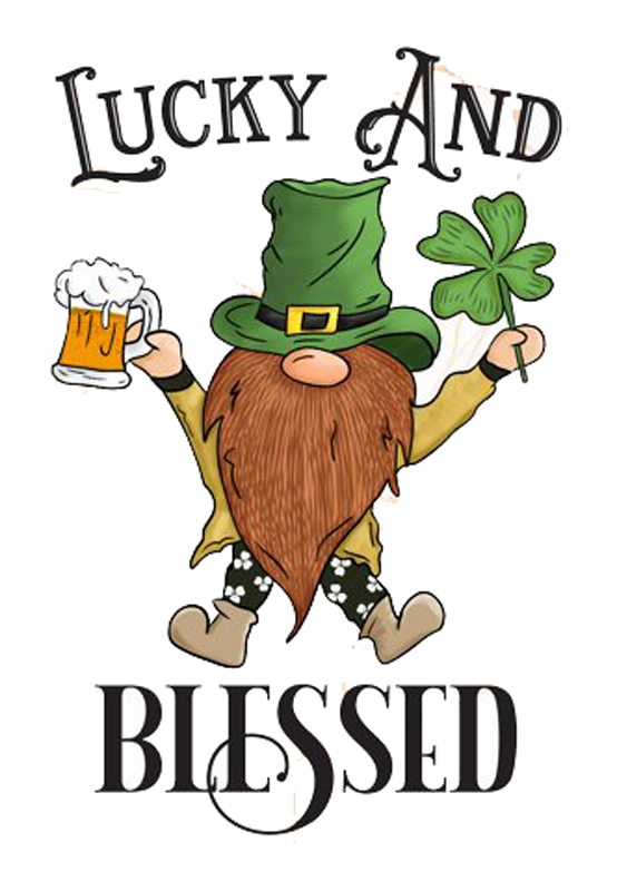 Inspirational Quote Lucky and Blessed. Motivational Sticker Vinyl Decal Motivation Stickers- 5" Vinyl Sticker Waterproof