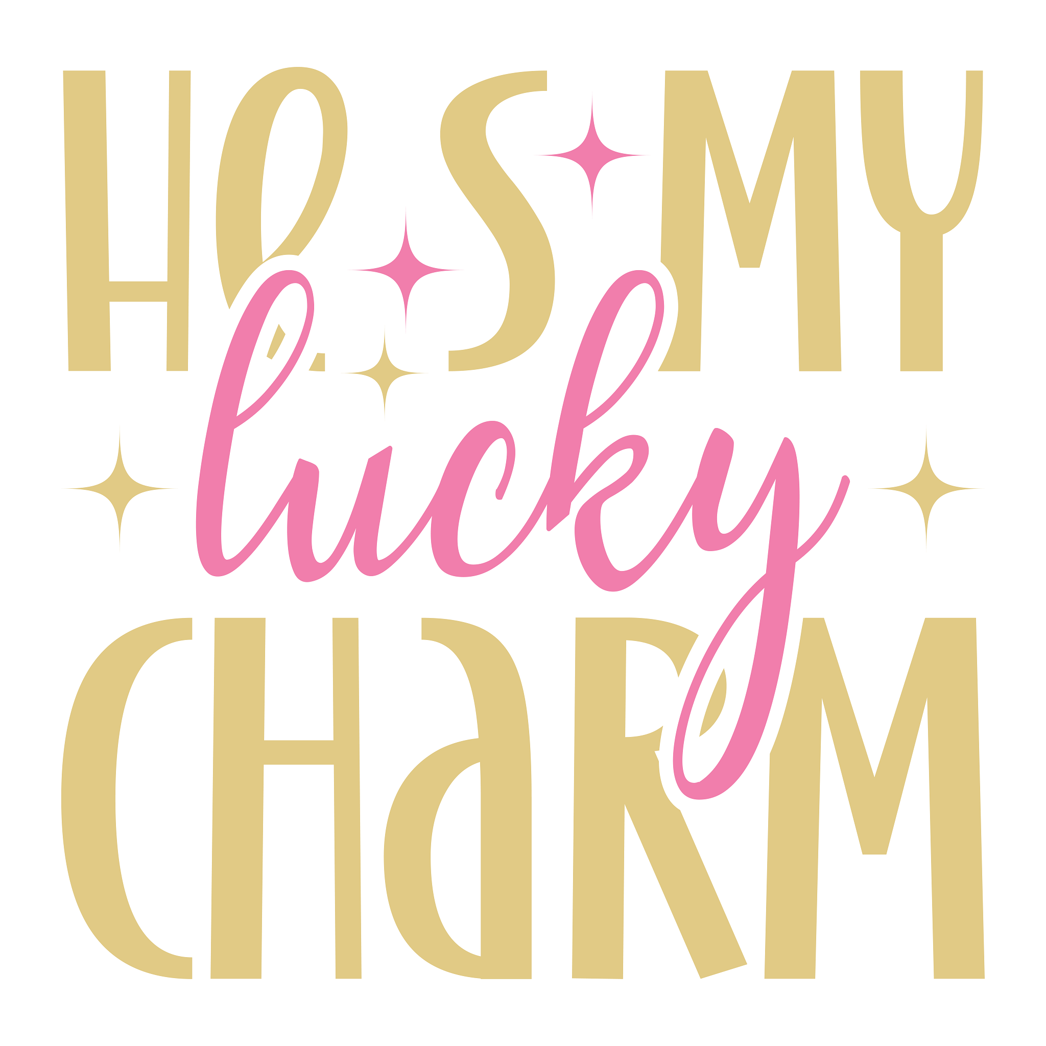 Inspirational Quote Hes My Lucky Charm. Motivational Sticker Vinyl Decal Motivation Stickers- 5" Vinyl Sticker Waterproof