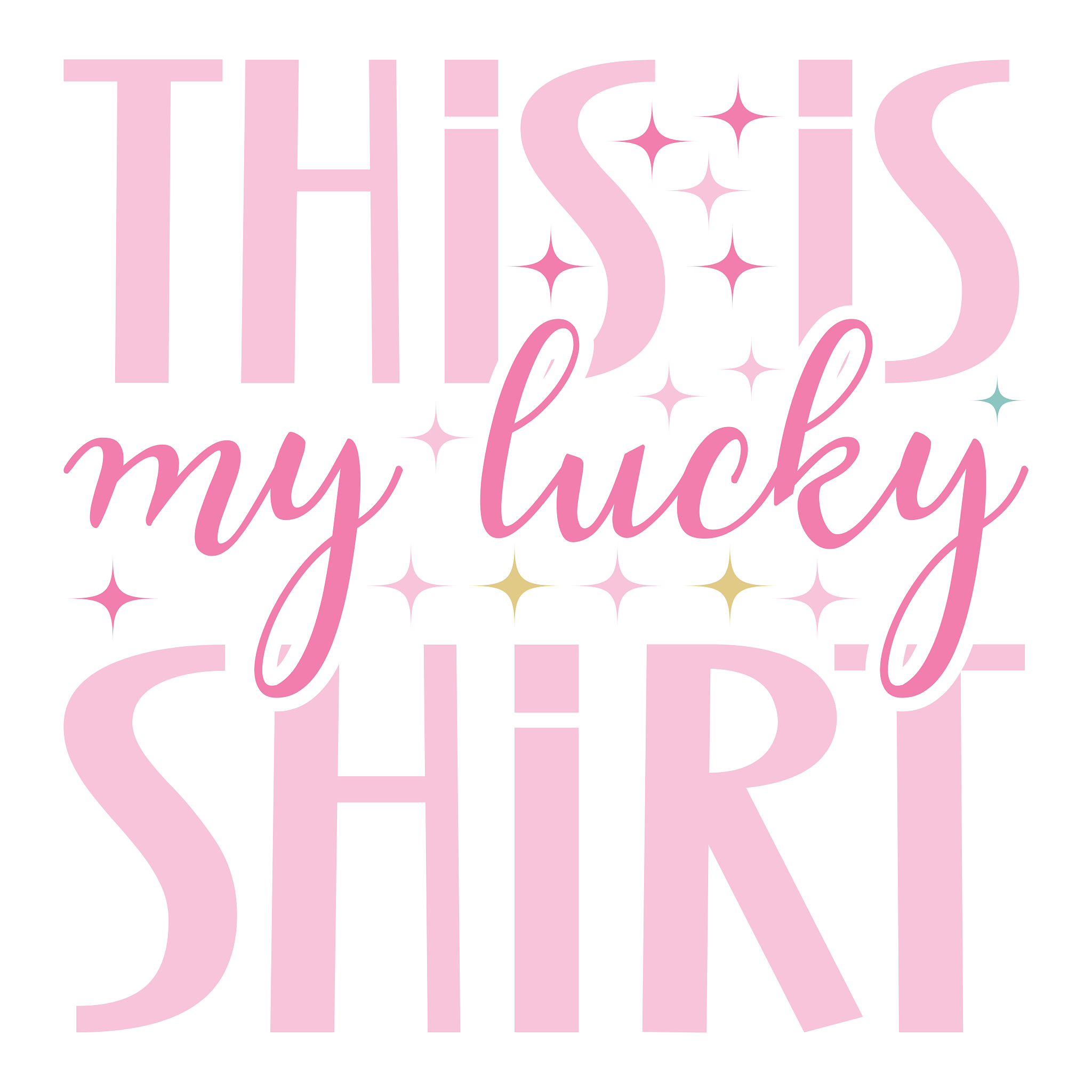 Inspirational Quote This My Lucky Shirt. Motivational Sticker Vinyl Decal Motivation Stickers- 5" Vinyl Sticker Waterproof