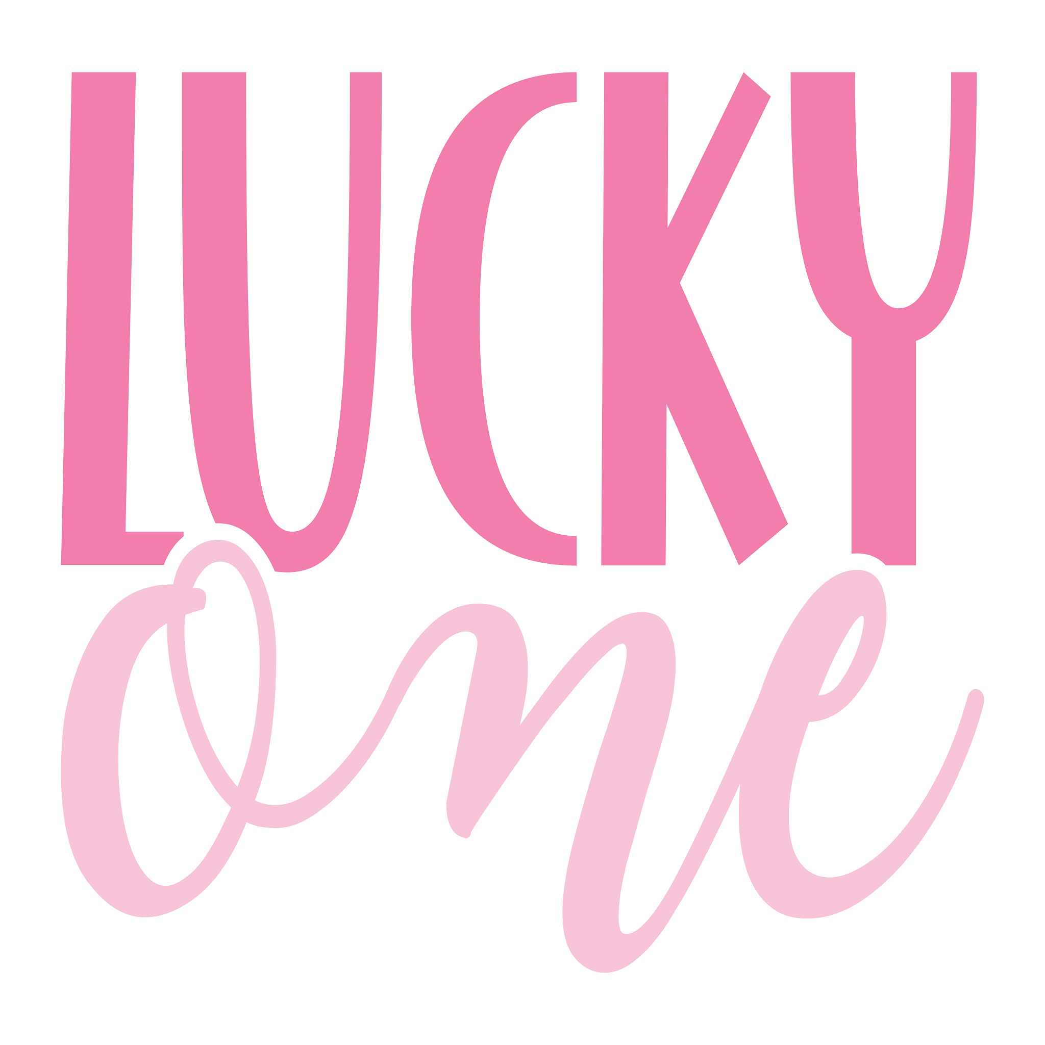 Inspirational Quote Lucky One. Motivational Sticker Vinyl Decal Motivation Stickers- 5" Vinyl Sticker Waterproof