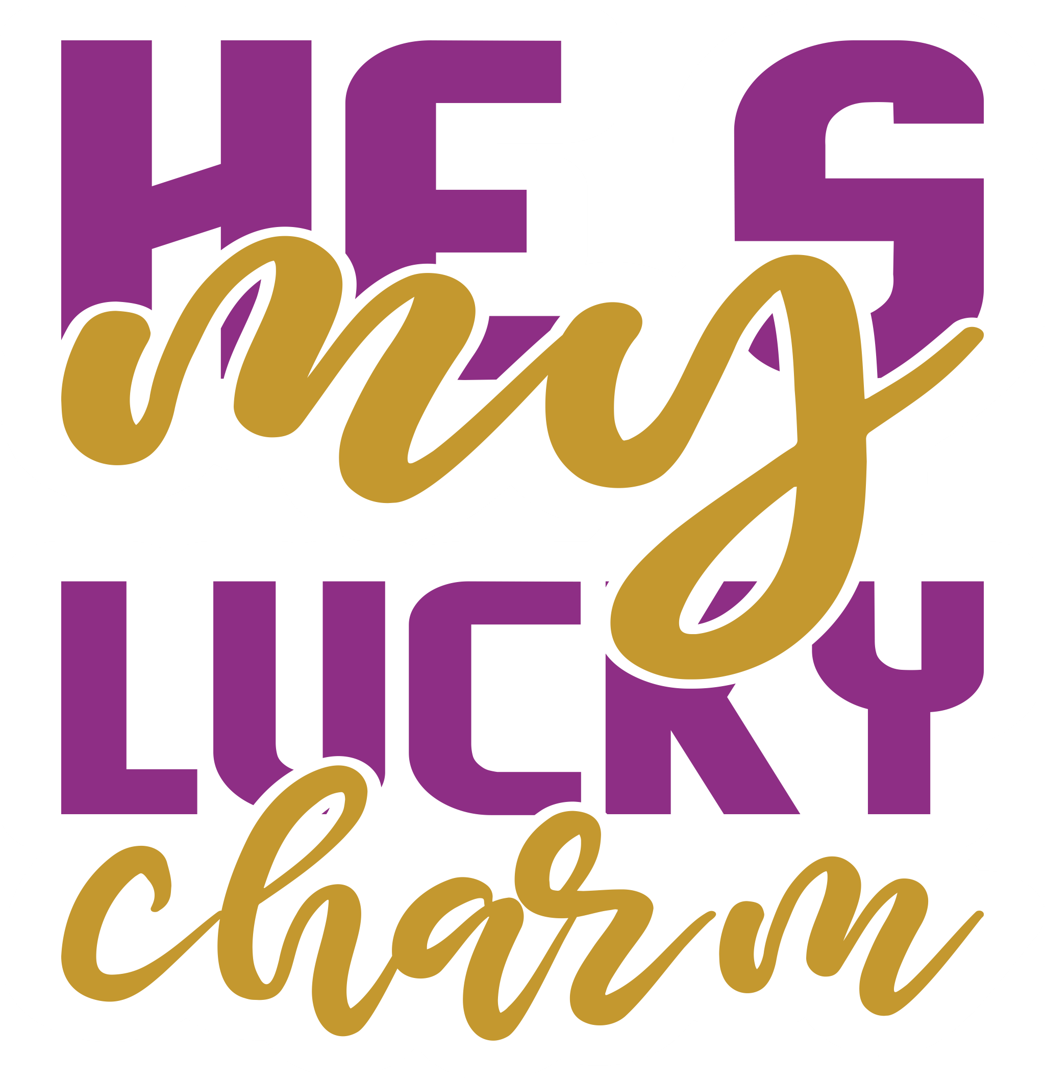 Inspirational Quote Hes My Lucky Charm. Motivational Sticker Vinyl Decal Motivation Stickers- 5" Vinyl Sticker Waterproof
