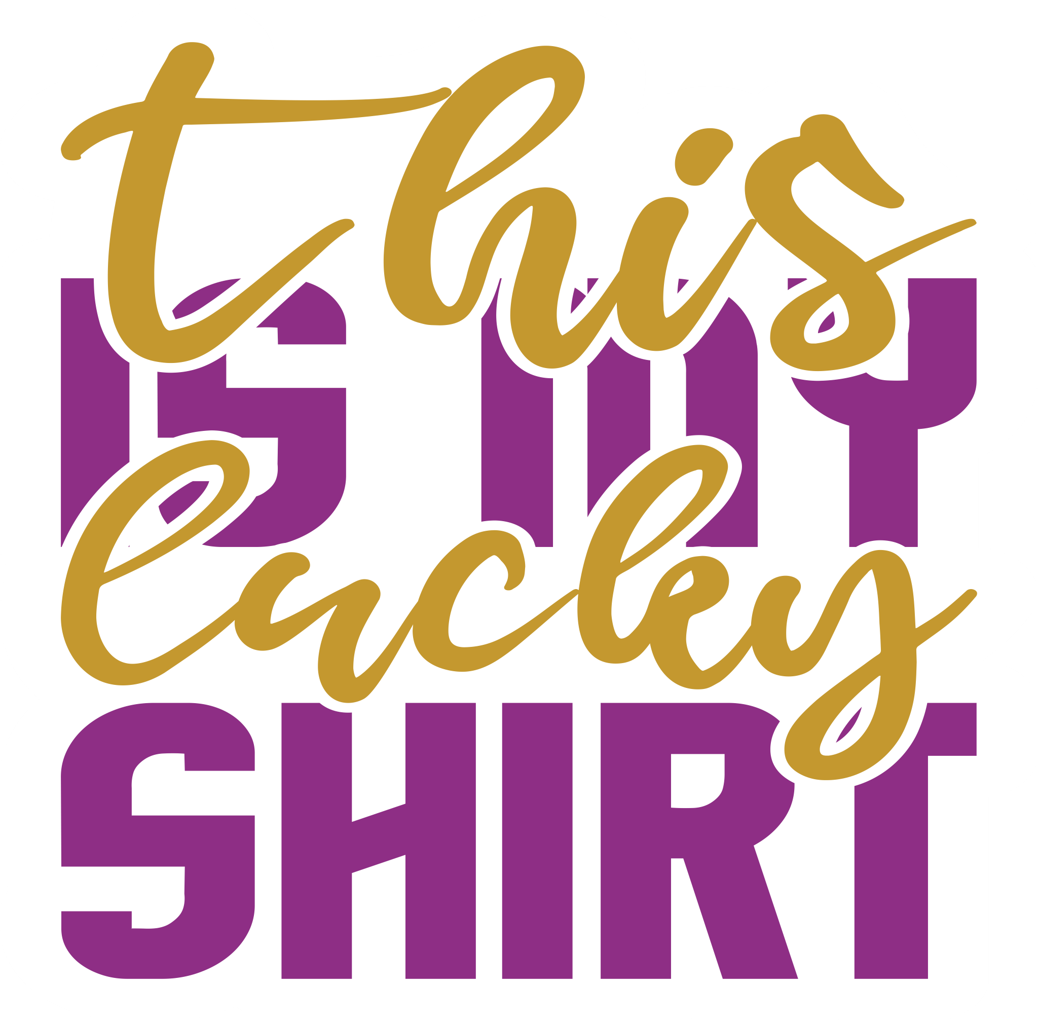 Inspirational Quote This My Lucky Shirt. Motivational Sticker Vinyl Decal Motivation Stickers- 5" Vinyl Sticker Waterproof