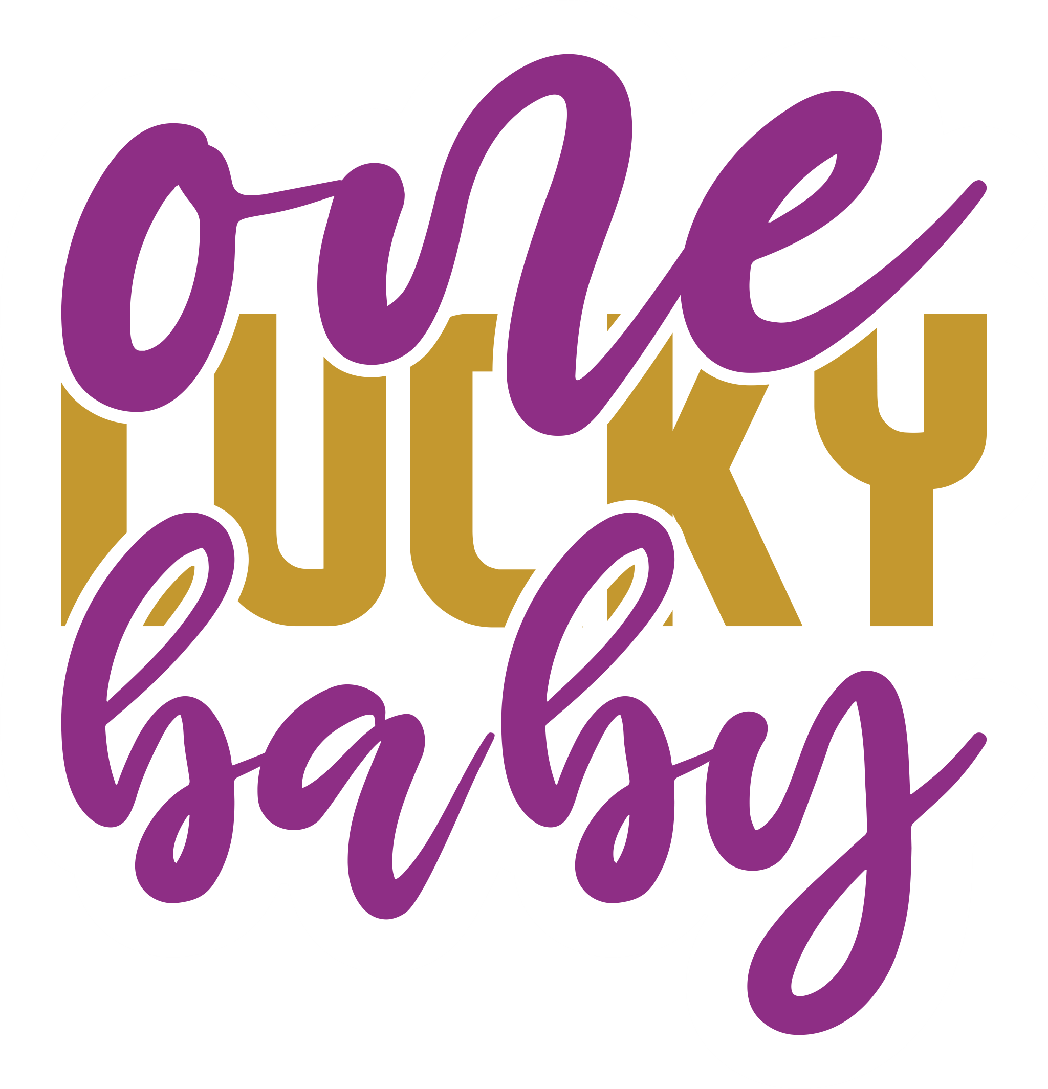 Inspirational Quote One Lucky Baby. Motivational Sticker Vinyl Decal Motivation Stickers- 5" Vinyl Sticker Waterproof