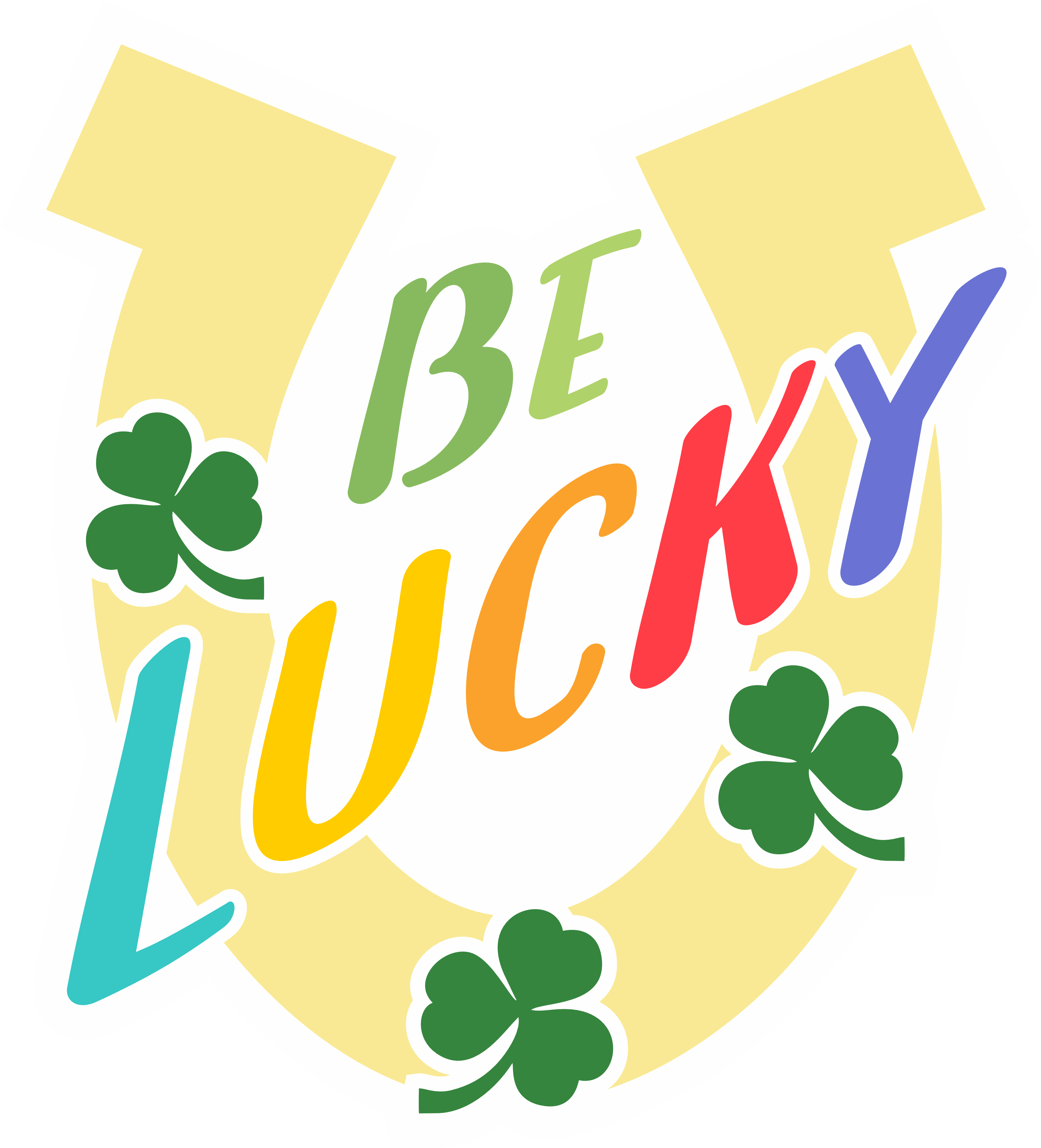 Inspirational Quote Be Lucky Horeshoe Motivational Sticker Vinyl Decal Motivation Stickers- 5" Vinyl Sticker Waterproof