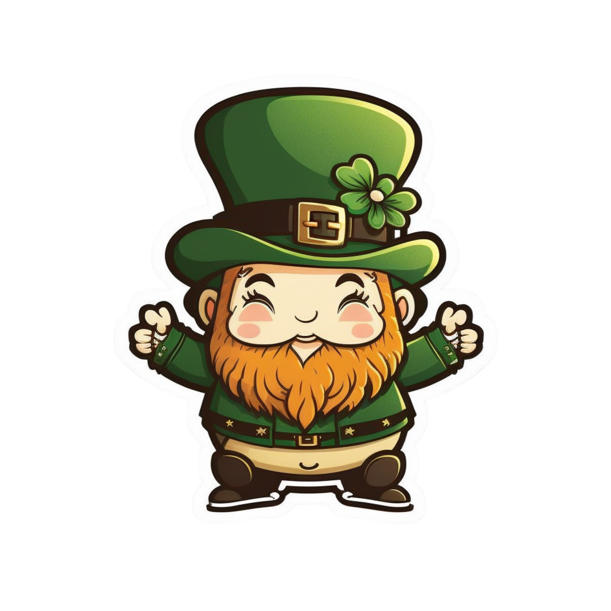 Inspirational Quote Cute Patricks Sticker in Jolly Mood Motivational Sticker Vinyl Decal Motivation Stickers- 5" Vinyl Sticker Waterproof