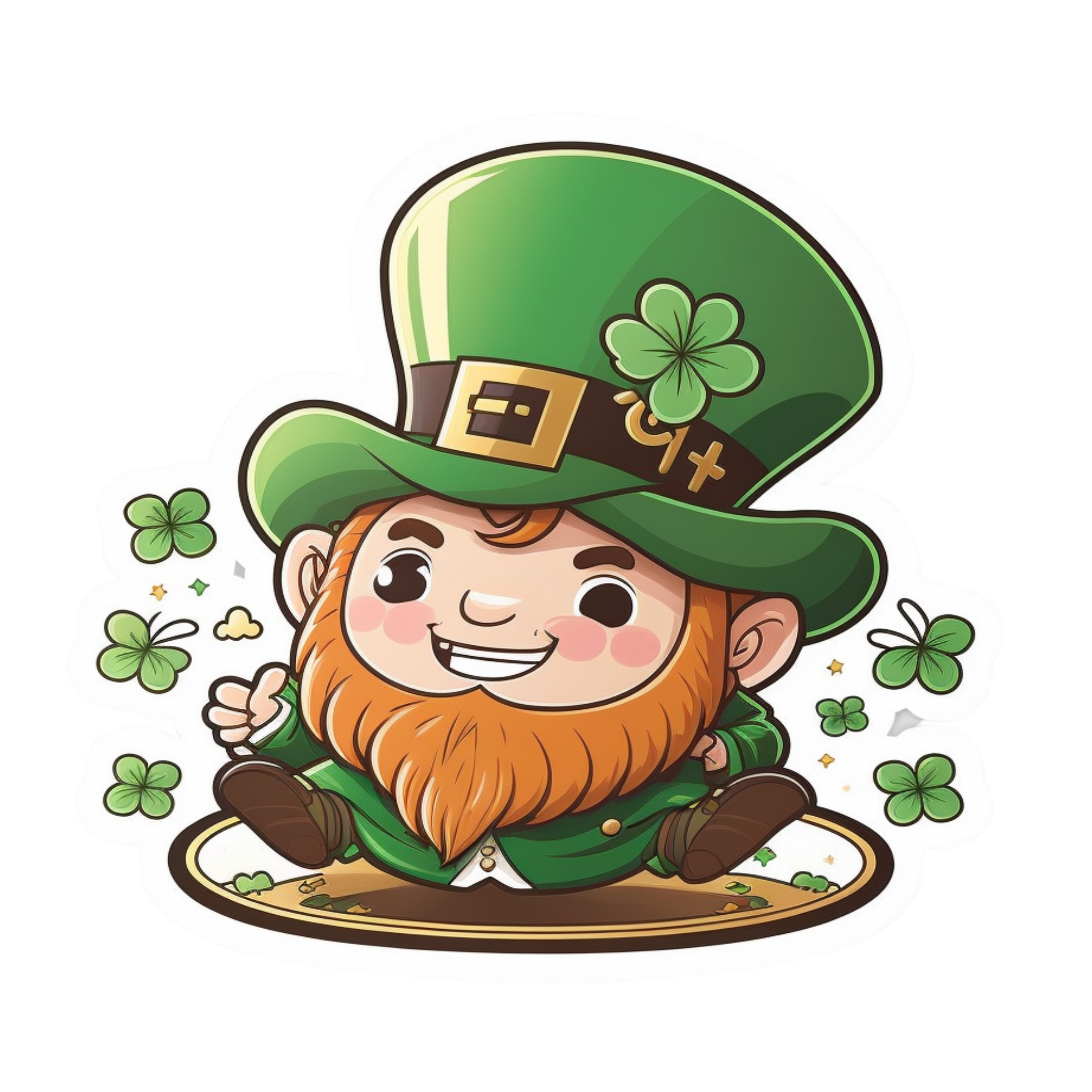 Inspirational Quote Patrick Sitting in Plate Style Motivational Sticker Vinyl Decal Motivation Stickers- 5" Vinyl Sticker Waterproof