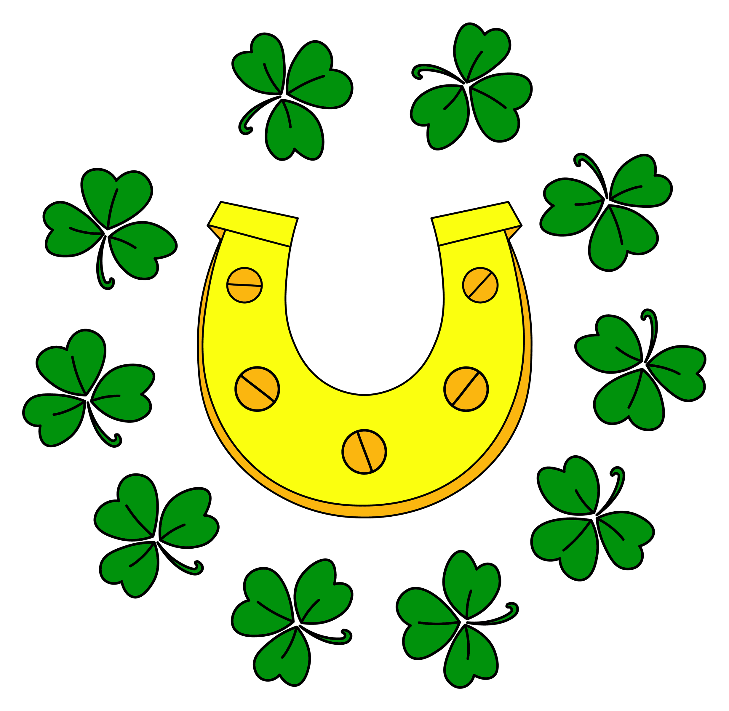 Inspirational Quote Horseshoe St Patrick's Day Motivational Sticker Vinyl Decal Motivation Stickers- 5" Vinyl Sticker Waterproof