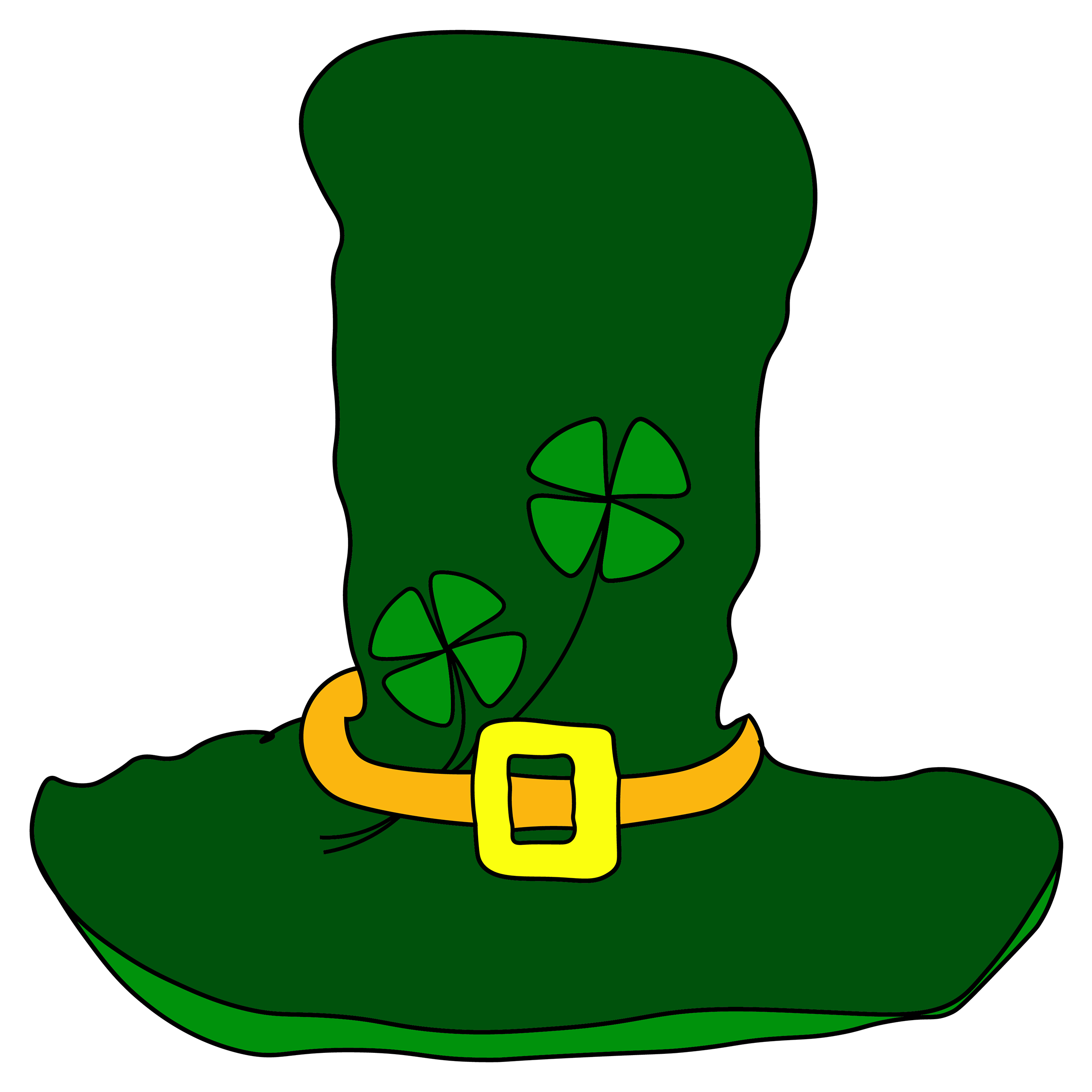 Inspirational Quote Leprechaun Hat St. Patrick's Day. Motivational Sticker Vinyl Decal Motivation Stickers- 5" Vinyl Sticker Waterproof