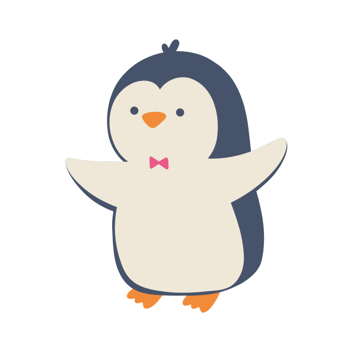 Inspirational Quote "Penguin Waving" Motivational Sticker Vinyl Decal Motivation Stickers- 5" Vinyl Sticker Waterproof